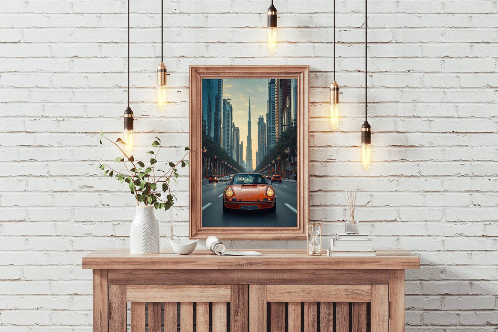 Driving Porsche In The City Wall Art - beink online art store