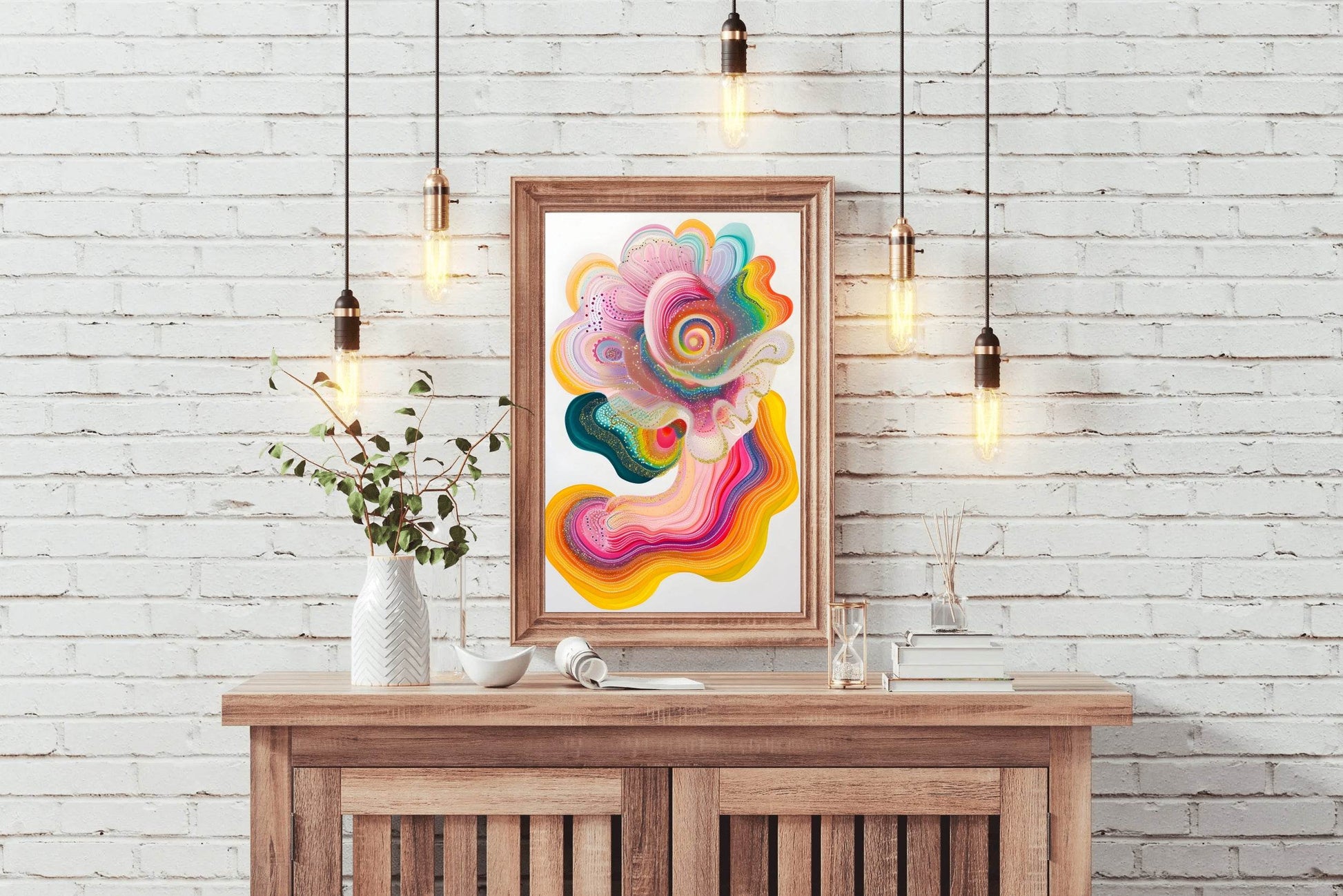 Beautiful Watercolor Paint Flower Digital Art - beink online art store