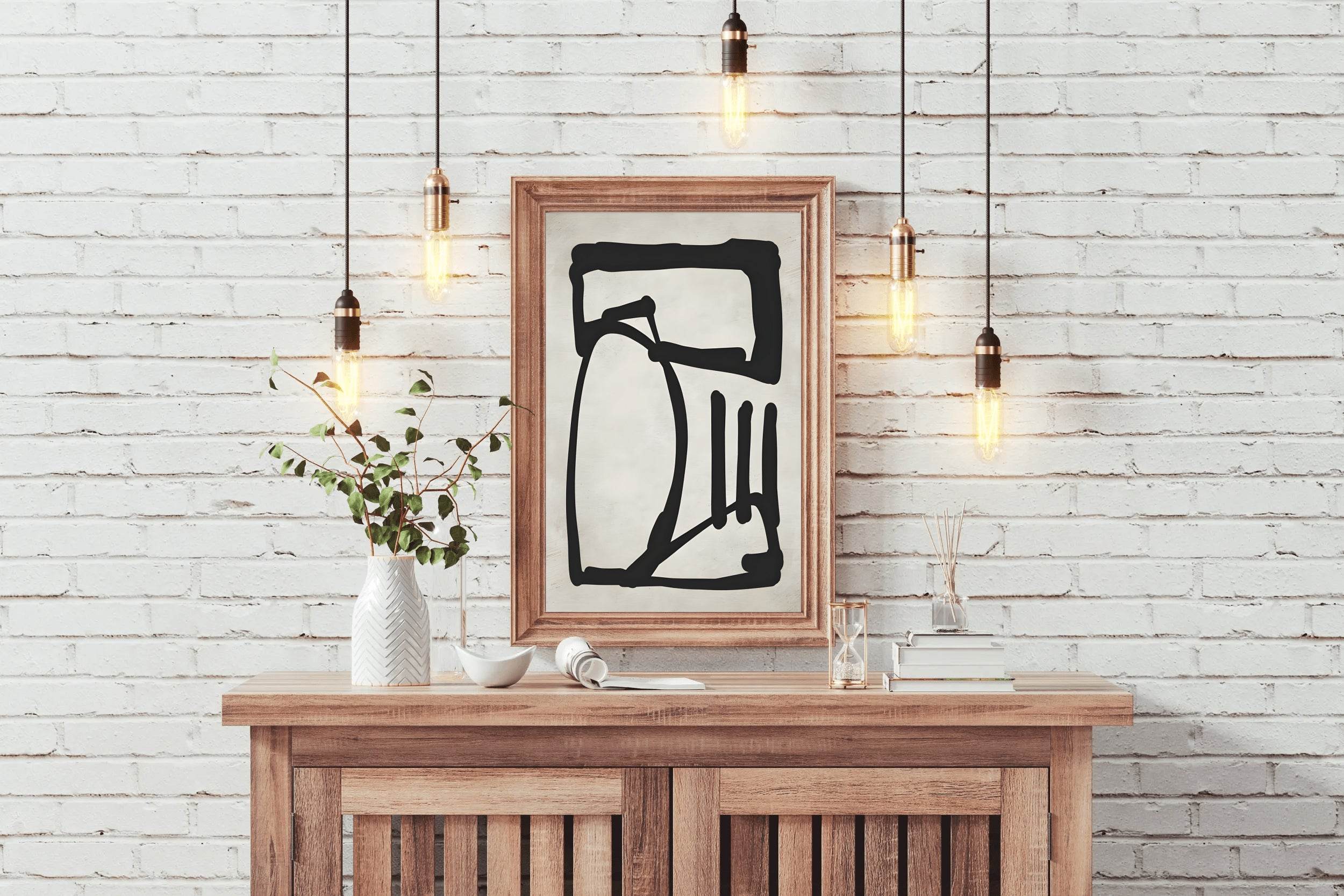 Geometric Glimpse Modern Wall Art - beink online art store