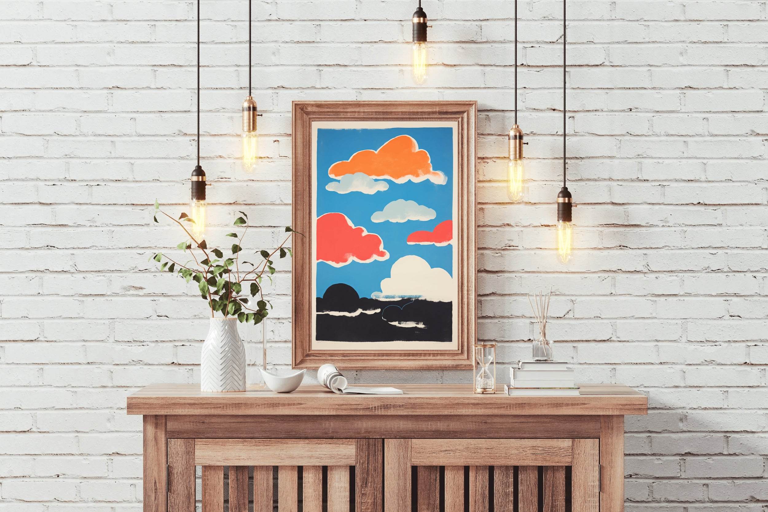Colorful Clouds Painting Wall Art - beink online art store