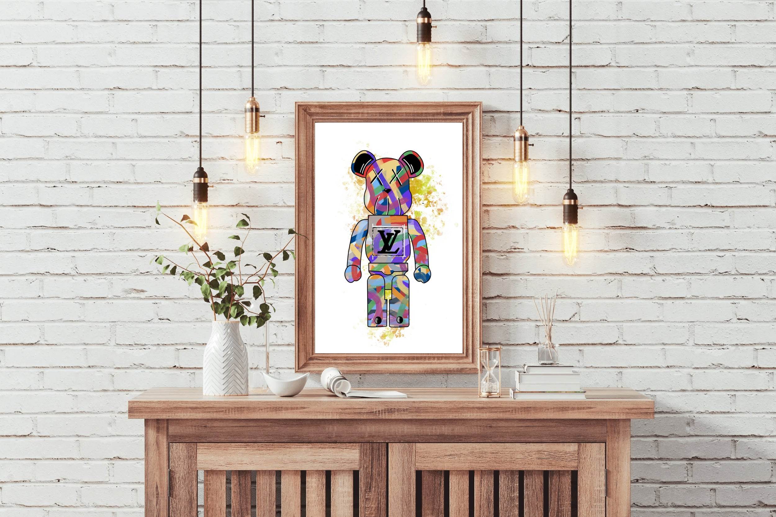 Kaws LV X Supreme Collection Wall Art - beink online art store