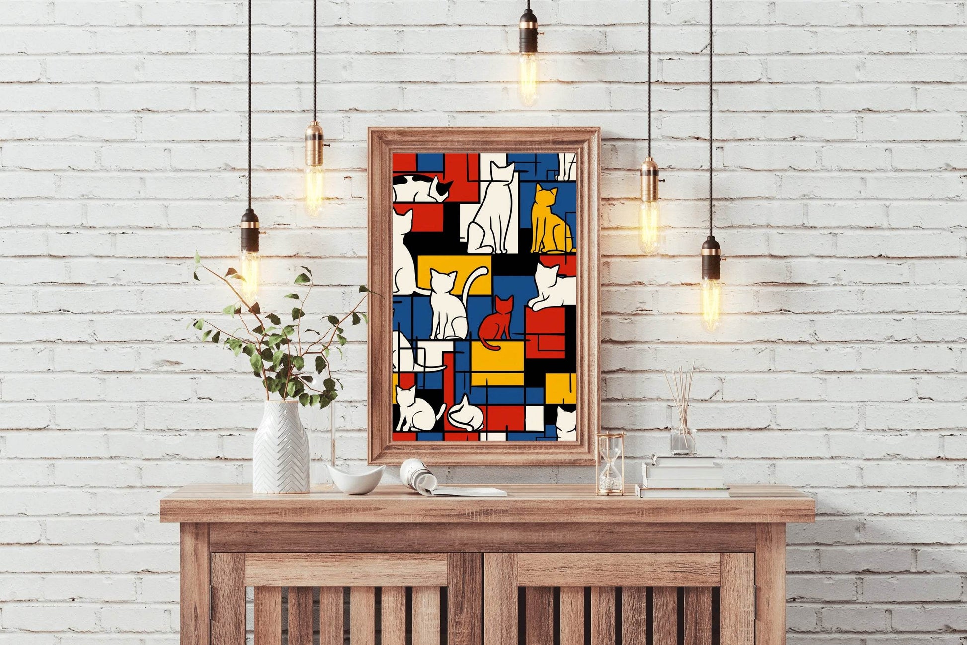 The Mondrian Cats by Tobe Fonseca - beink online art store