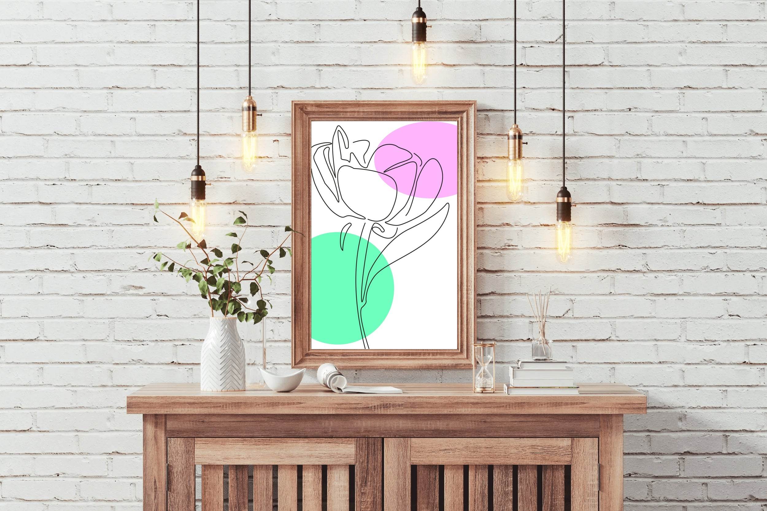 Painting Beautiful Rose Wall Art - beink online art store