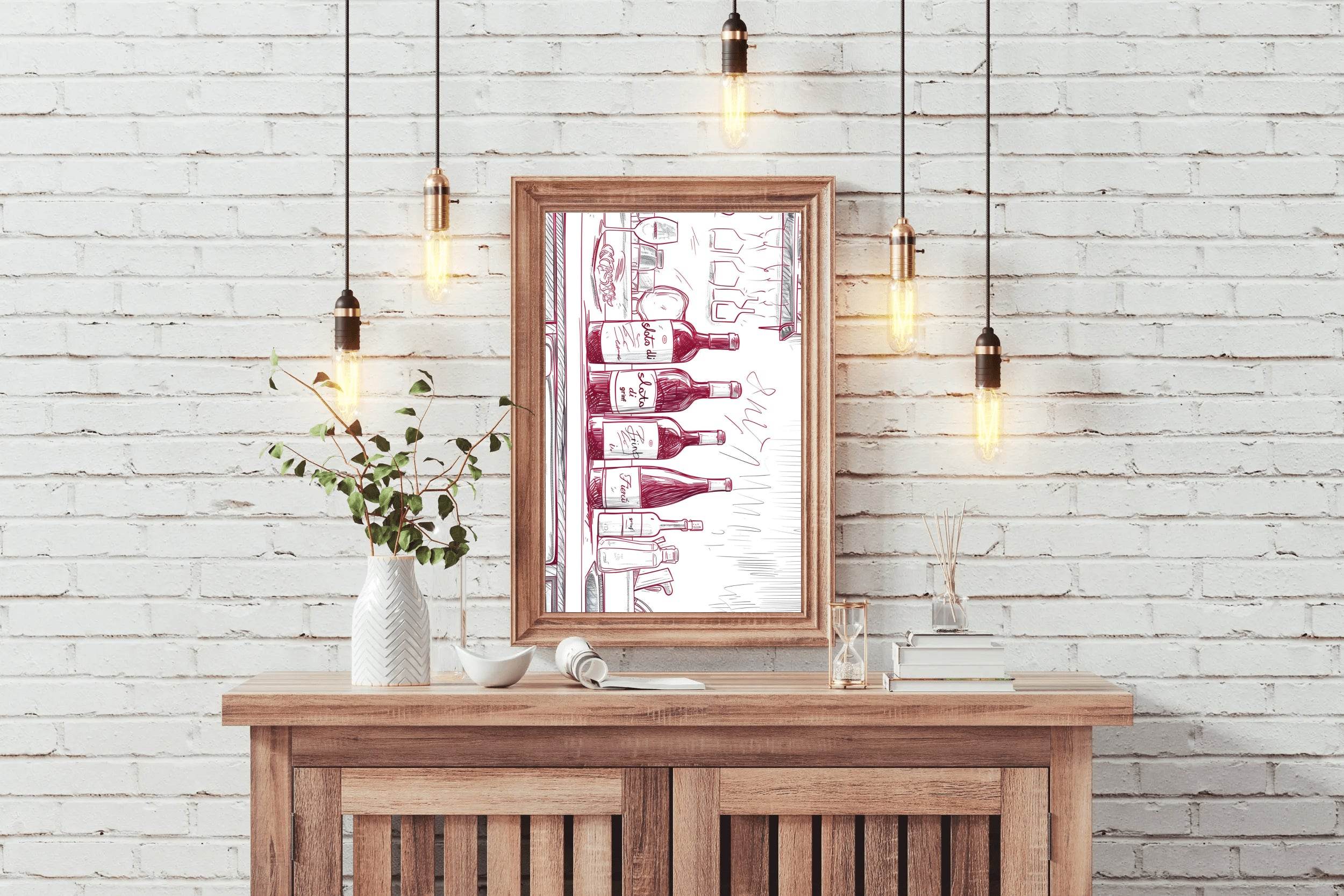 Champagne Bar Painting Wall Art - beink online art store