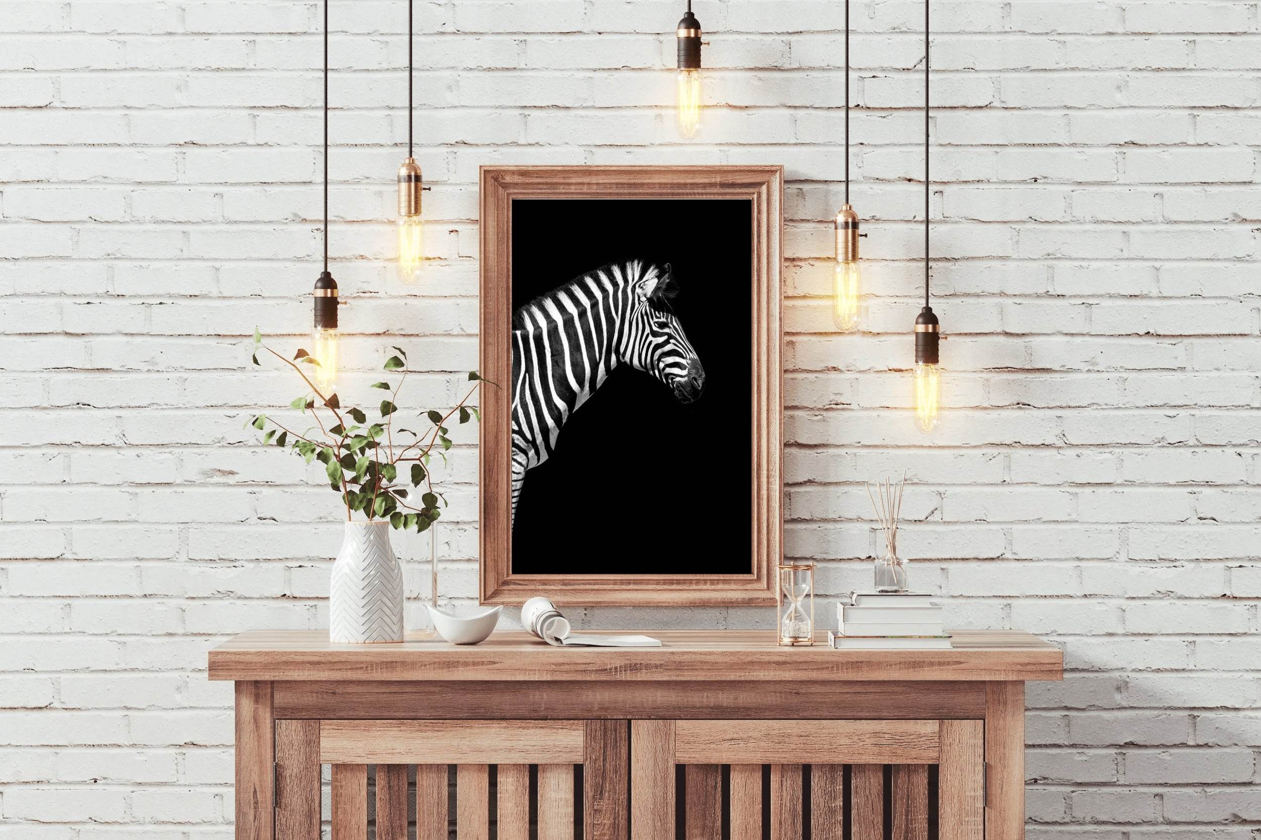 Zebra Black & White Wall Art - beink online art store