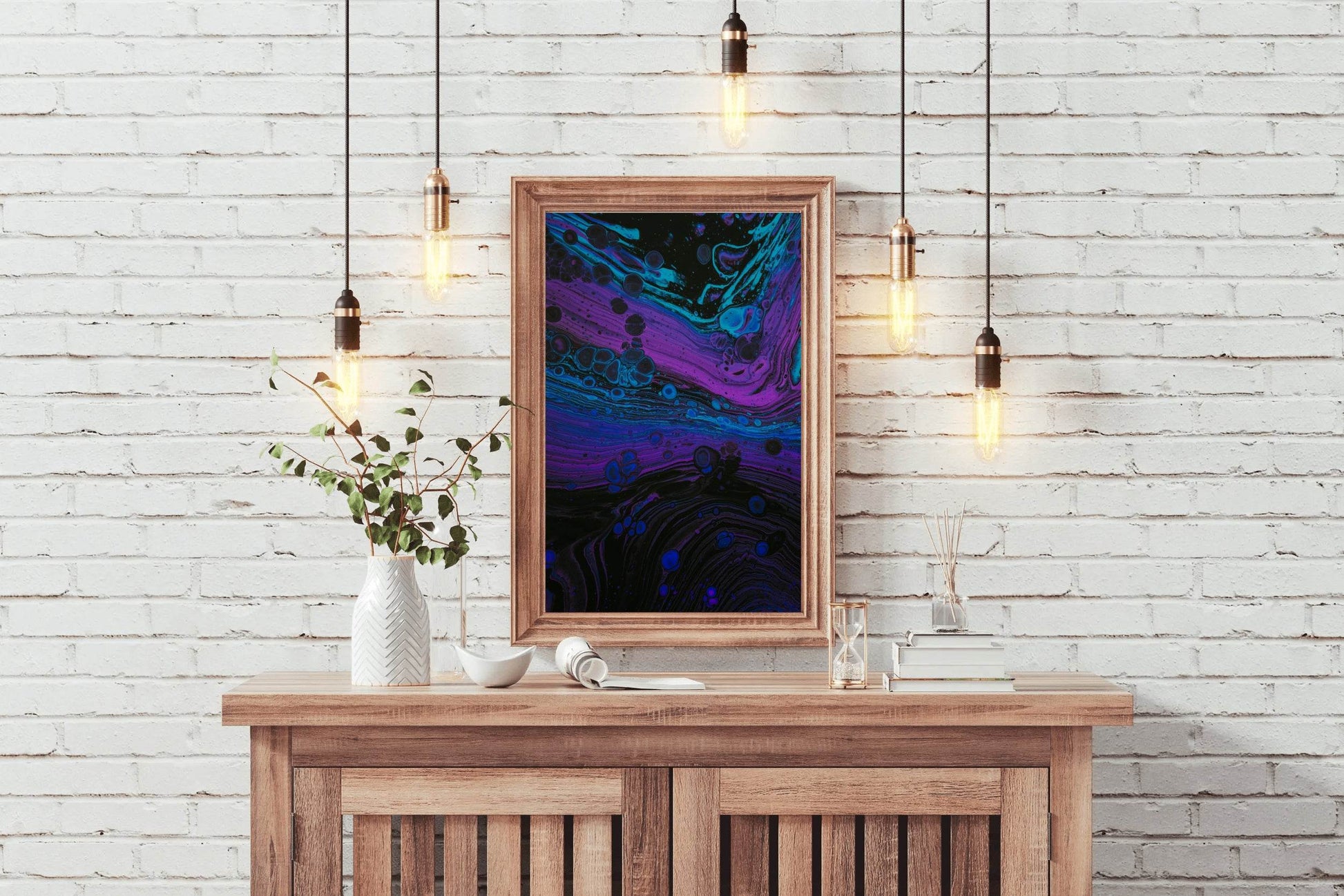 Liquid Paint Bubble and Stains Abstract Wall Art - beink online art store