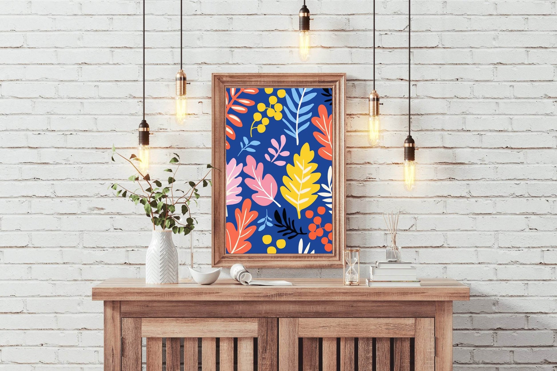 Different Colorful Leaves Wall Art - beink online art store