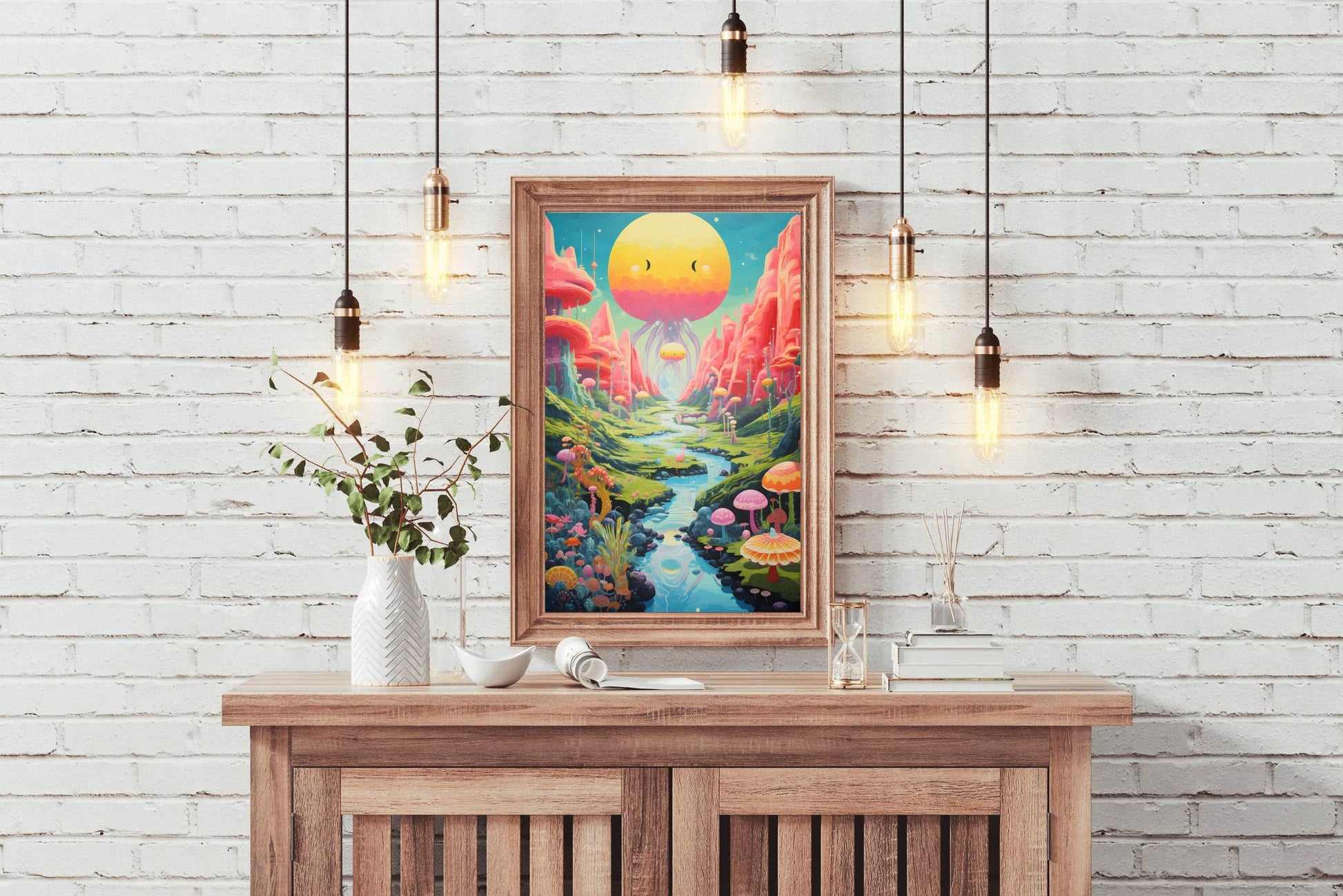 Master Flame Psychedelic Themed Aesthetic Wall Art - beink online art store