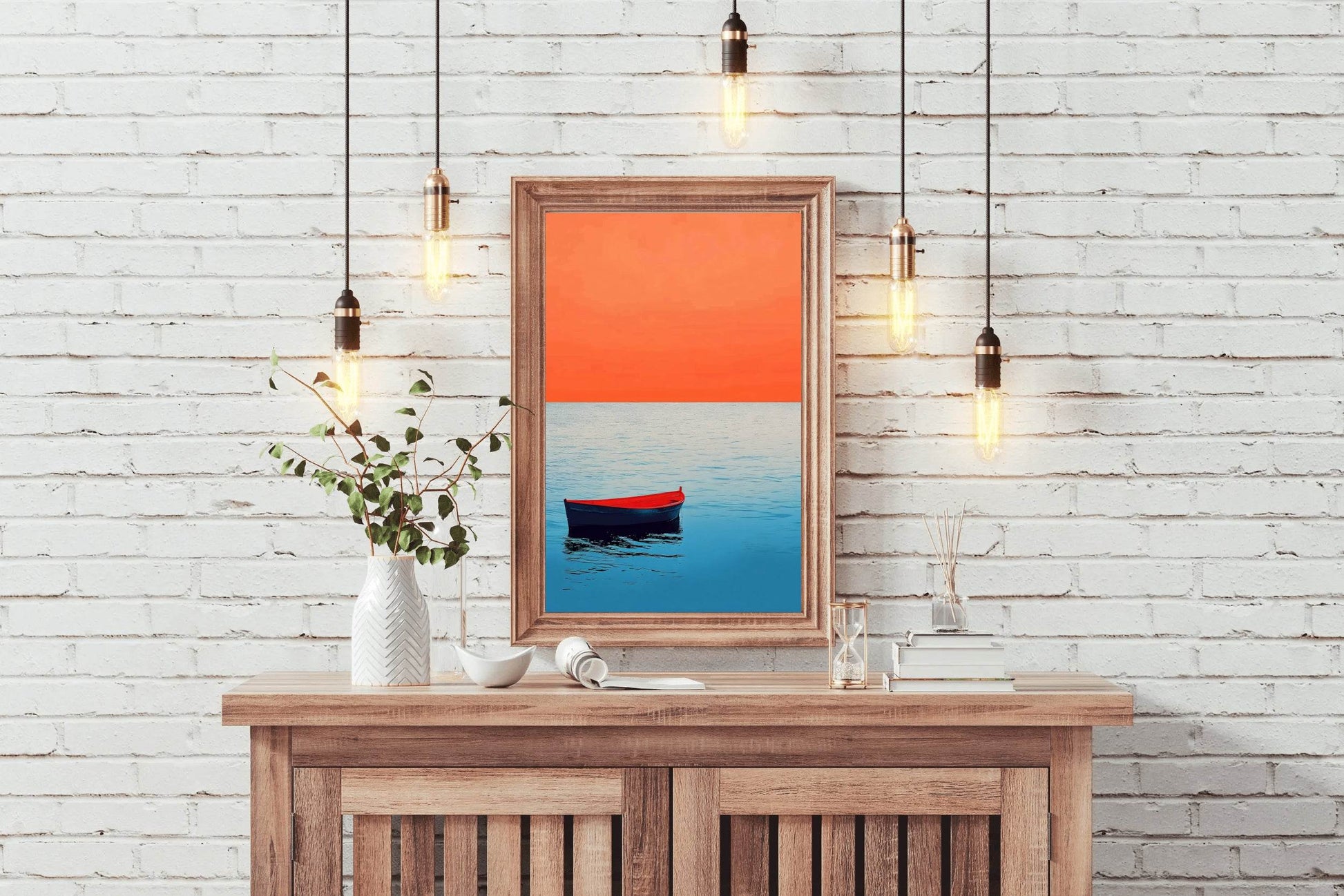 Boat Lost at Sea Wall Art - beink online art store