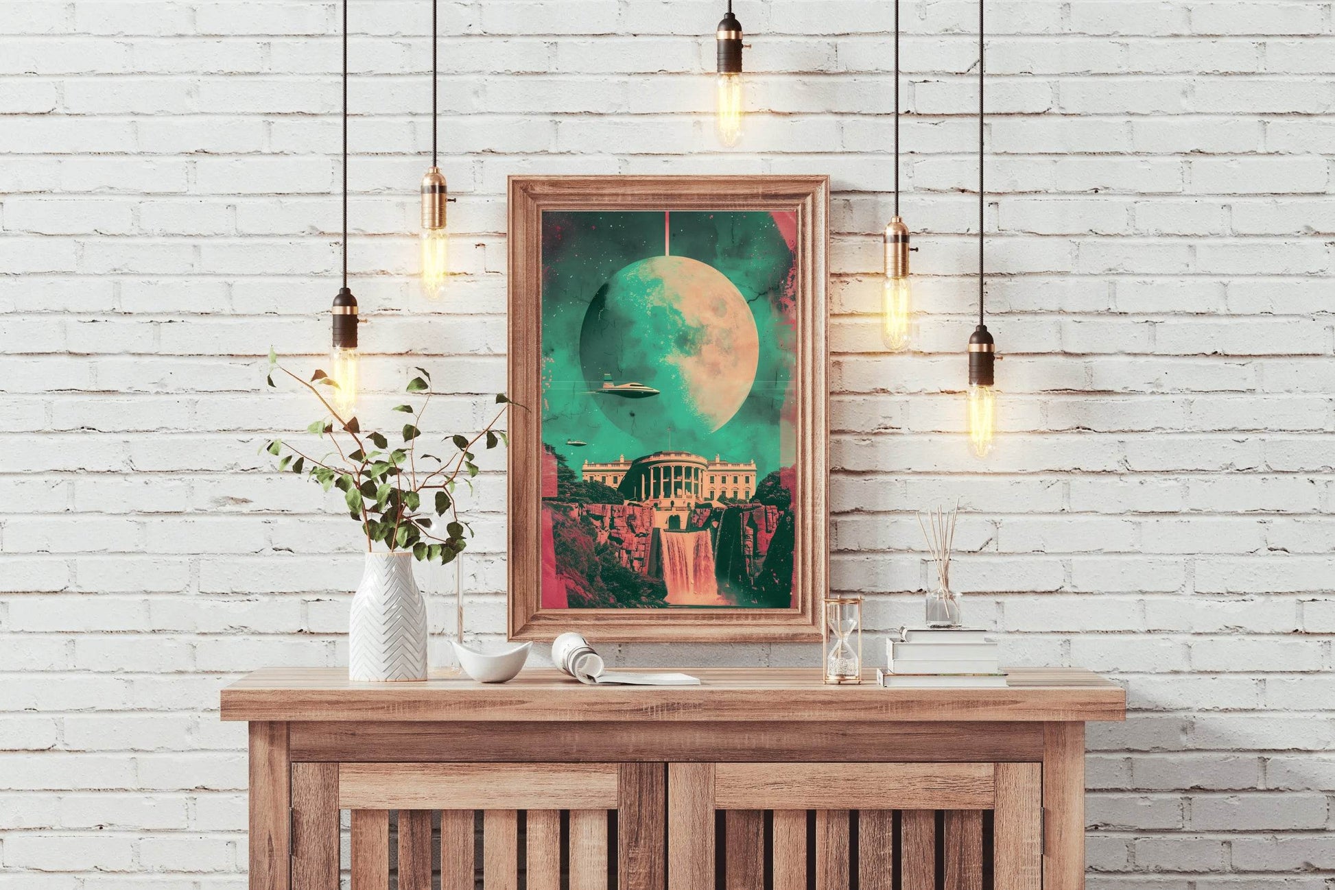 White House Photo With Space Background Wall Art - beink online art store