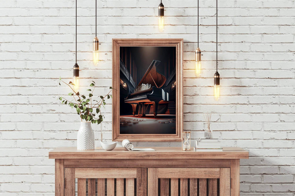 Grand Luxury Piano In The Theater Wall Art - beink online art store