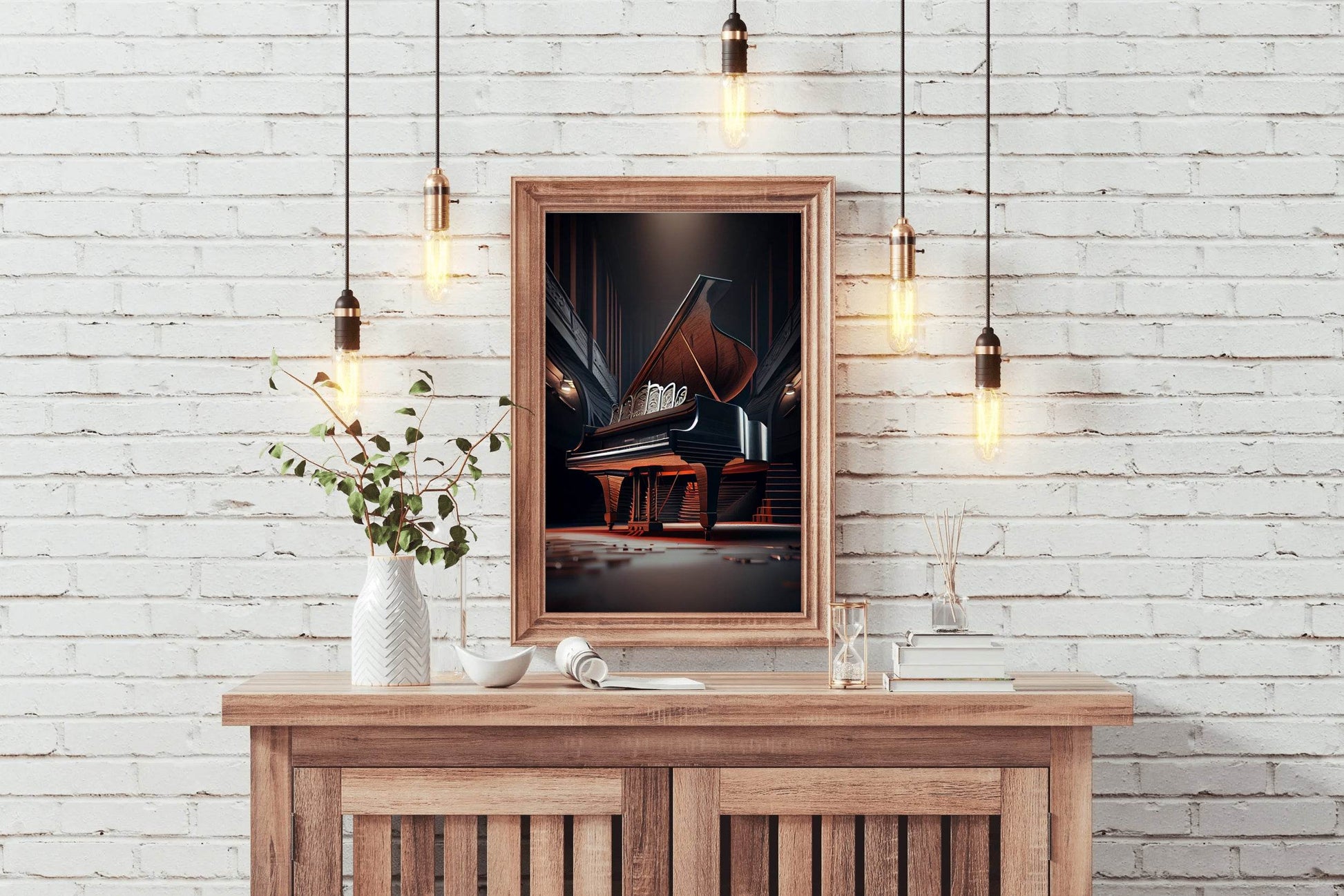 Grand Luxury Piano In The Theater Wall Art - beink online art store