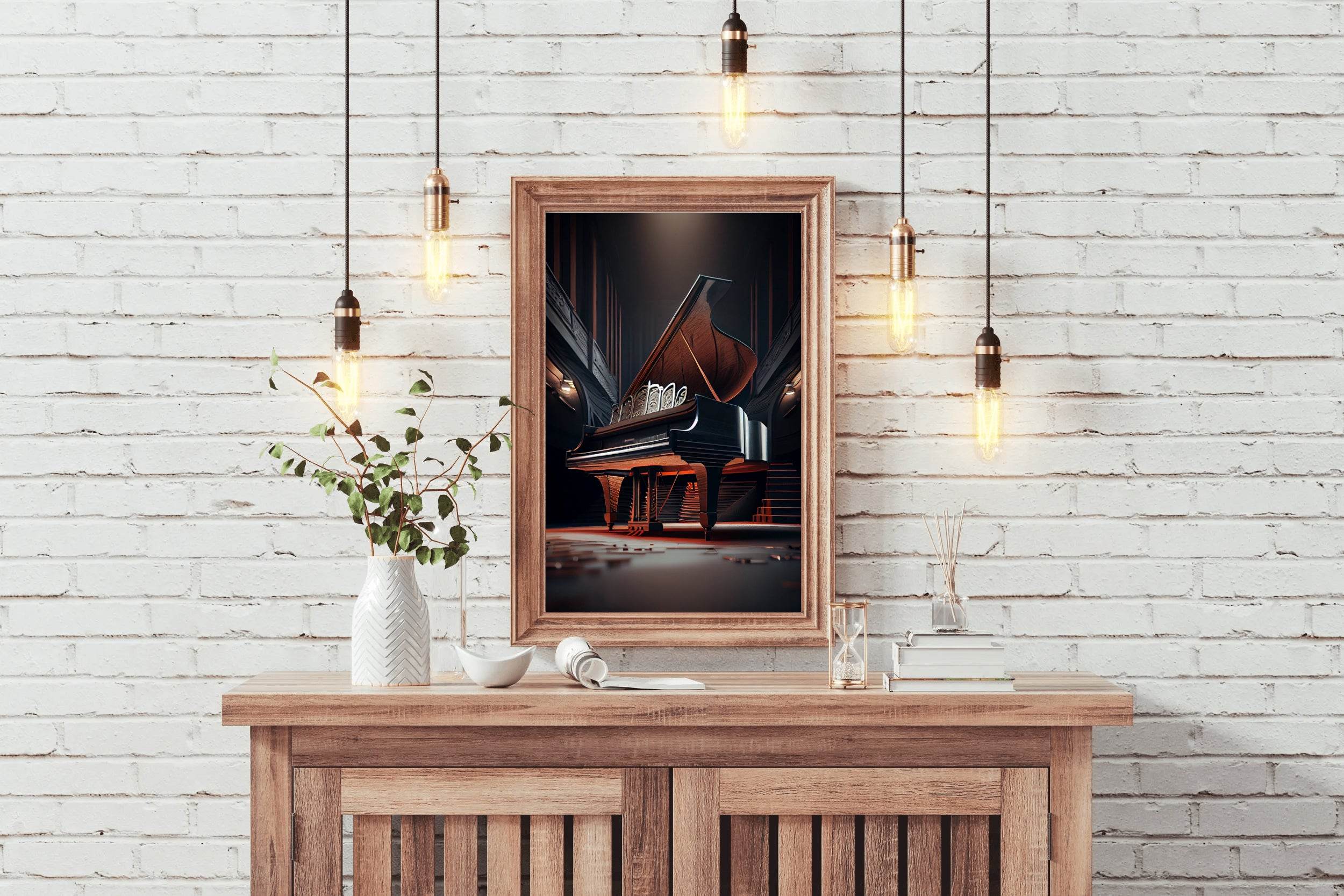 Grand Luxury Piano In The Theater Wall Art - beink online art store