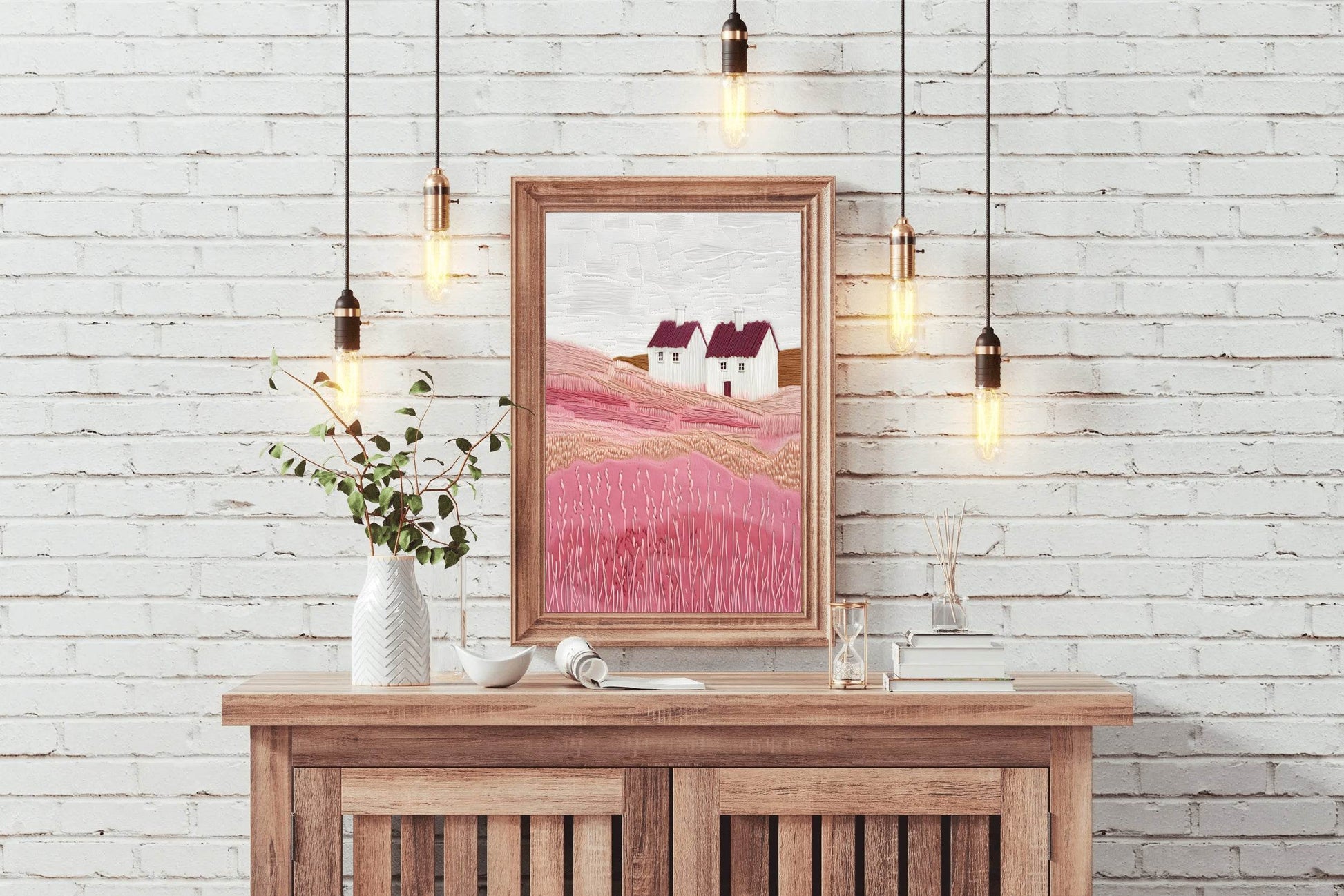 House and Landcape Painting Digital Art - beink online art store