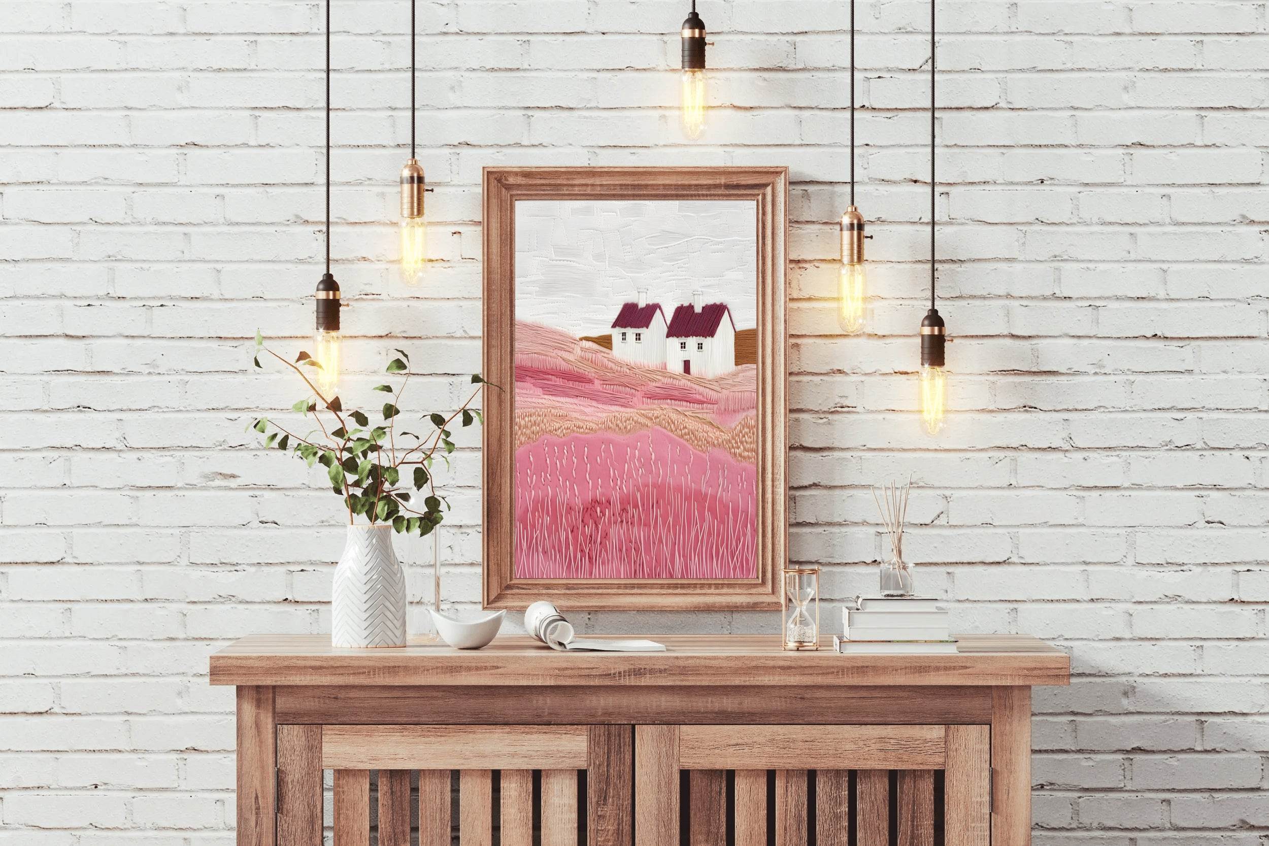 House and Landcape Painting Digital Art - beink online art store