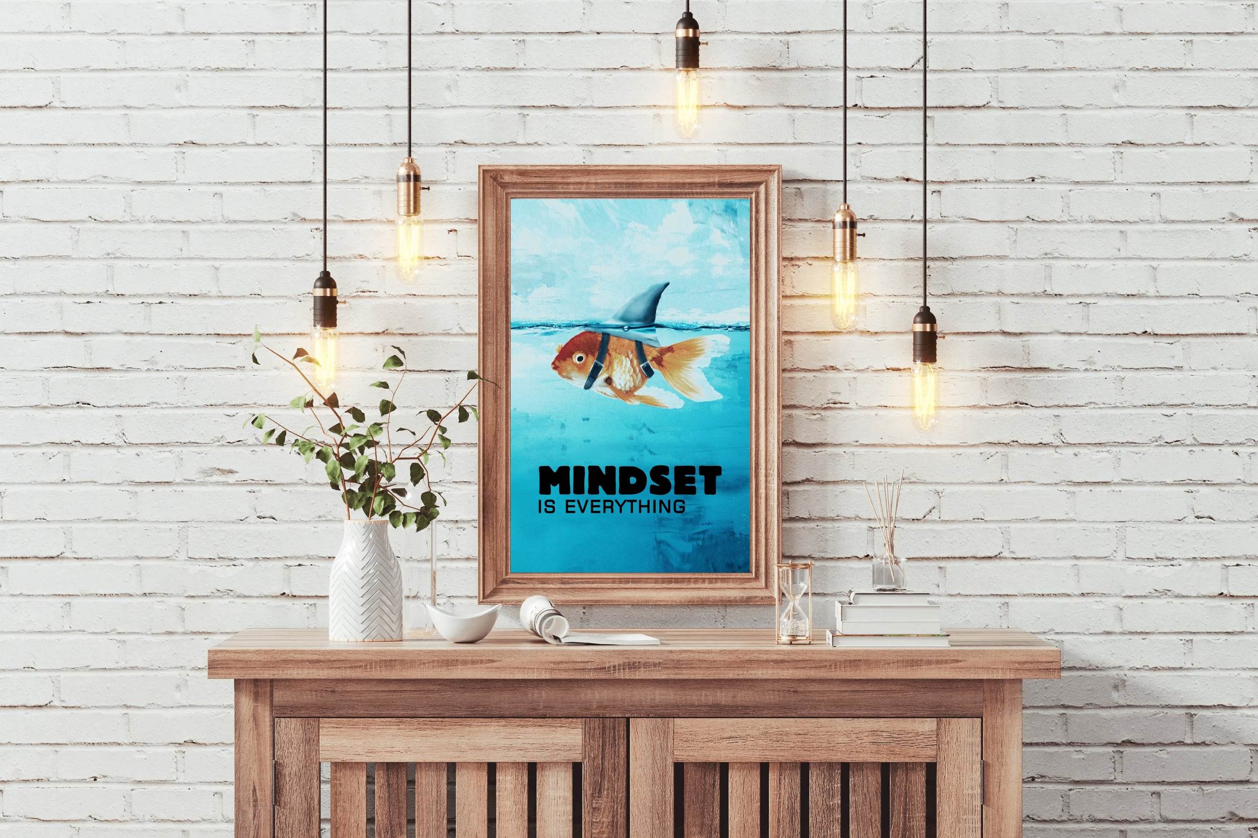 Mindset is Everthing Motivational Wall Art - beink online art store