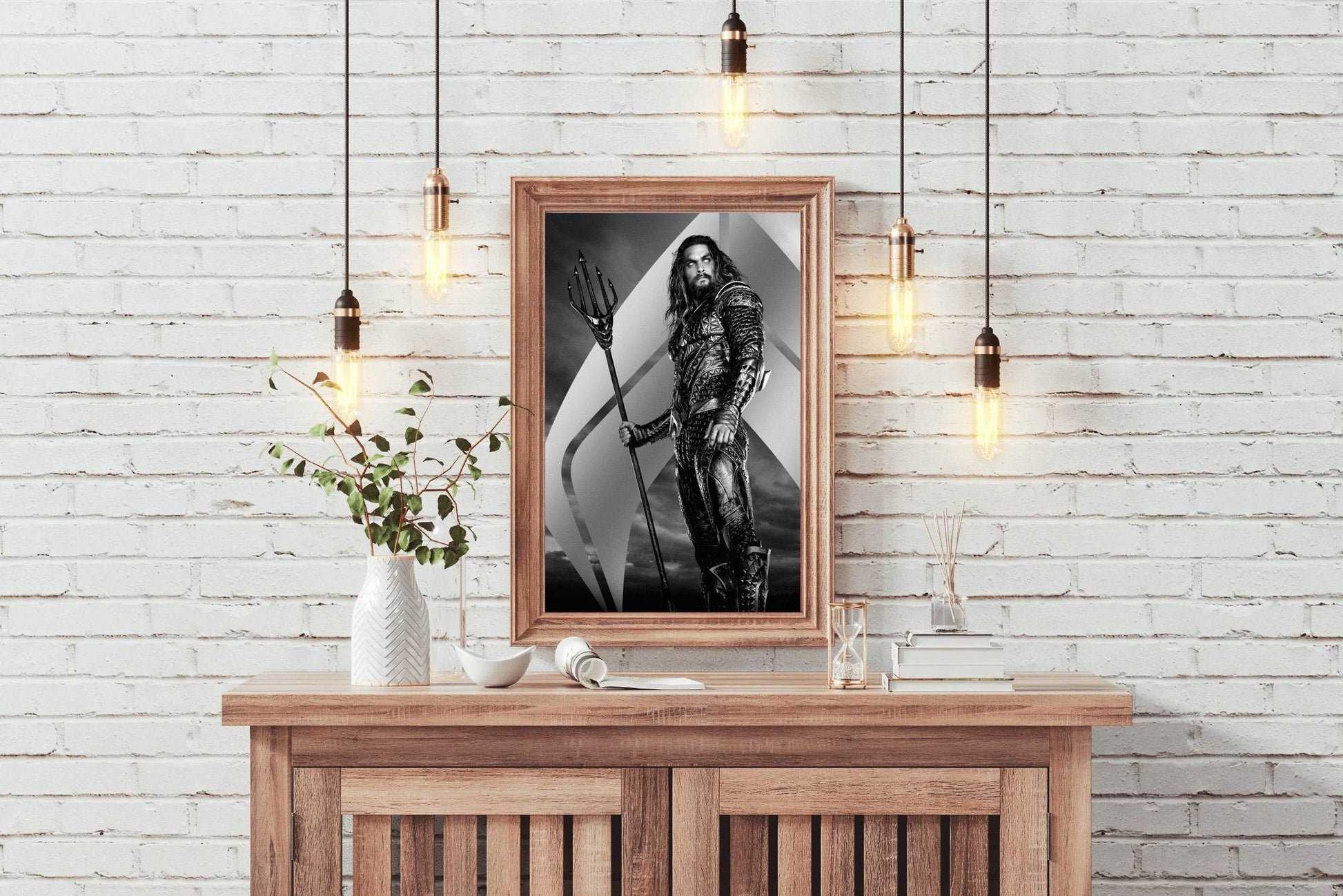 Aquaman and the Lost Kingdom in Black and White Wall Art - beink online art store