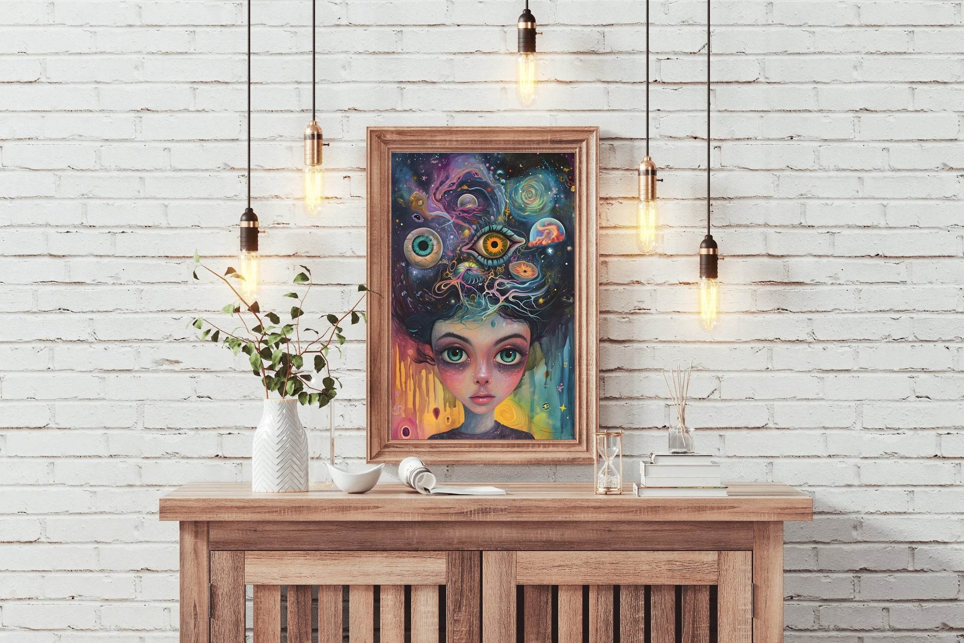 Head Psychedelic Dream Wall Art - beink online art store