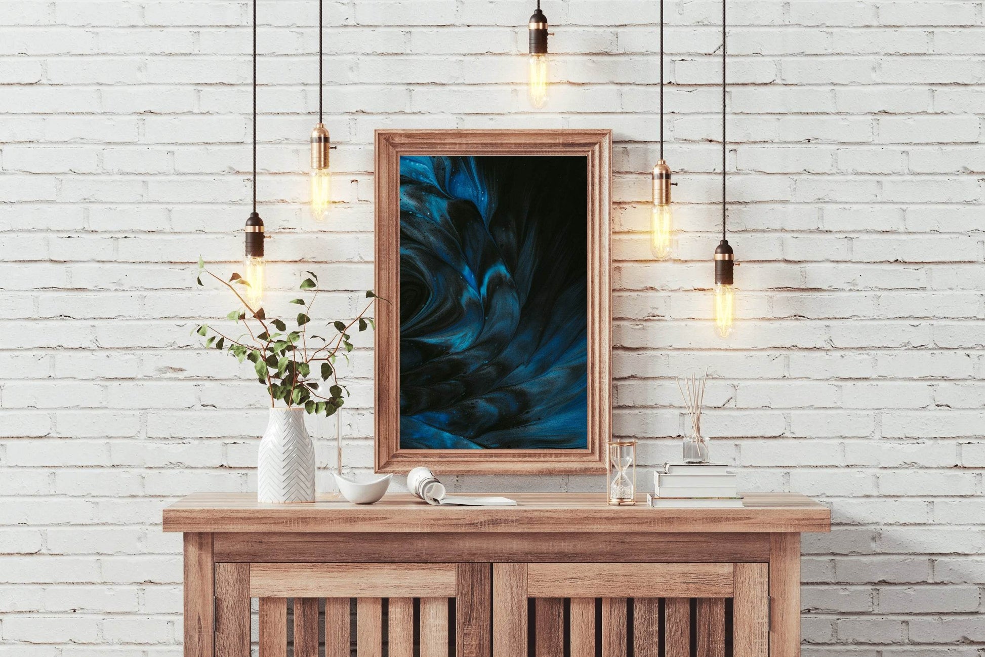 Oil Paint Milkyway View Abstract Wall Art - beink online art store