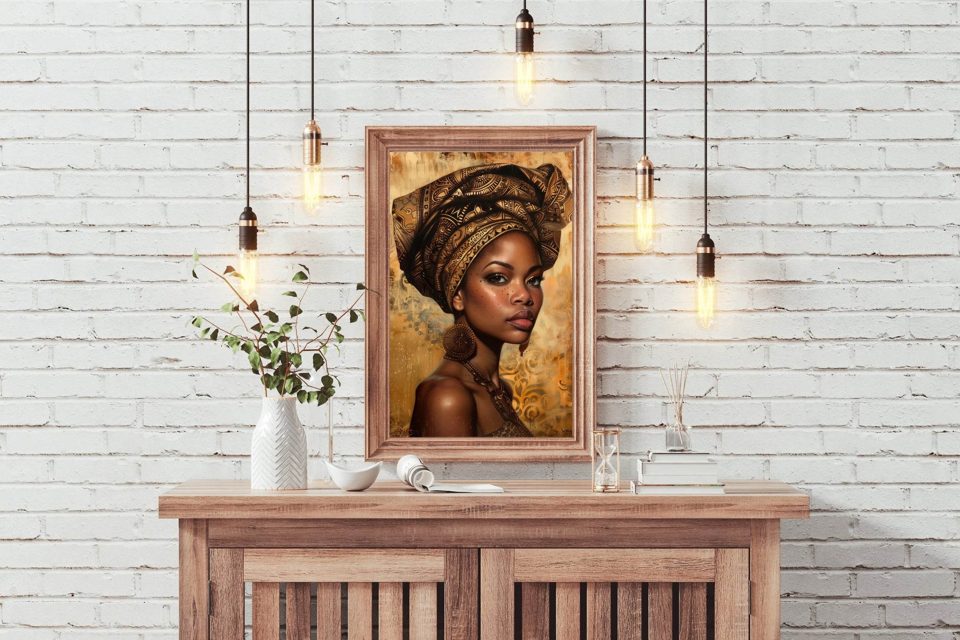 Beautiful Black Woman Wall Art - beink online art store