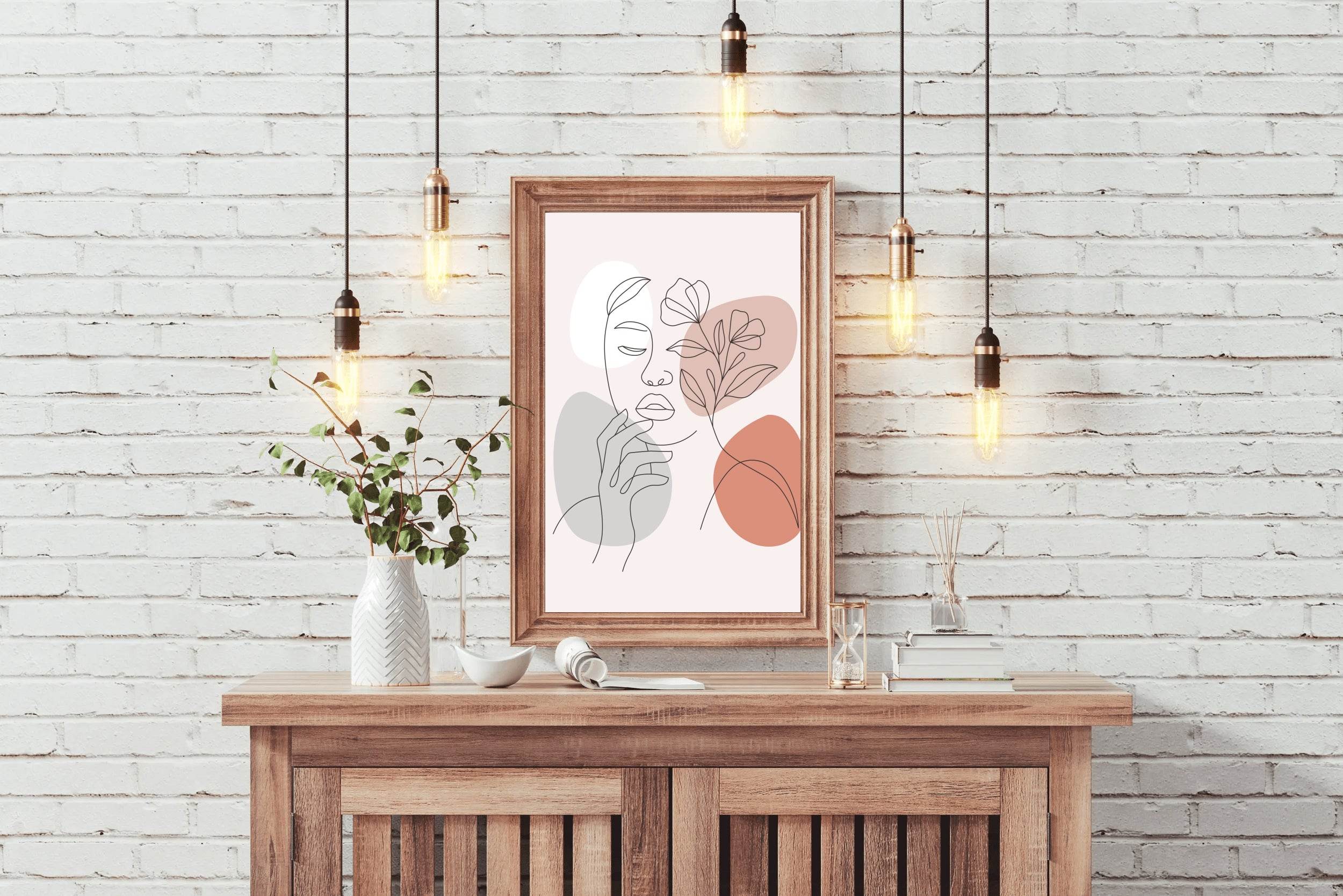 The Face Of a Thinking Woman Wall Art - beink online art store