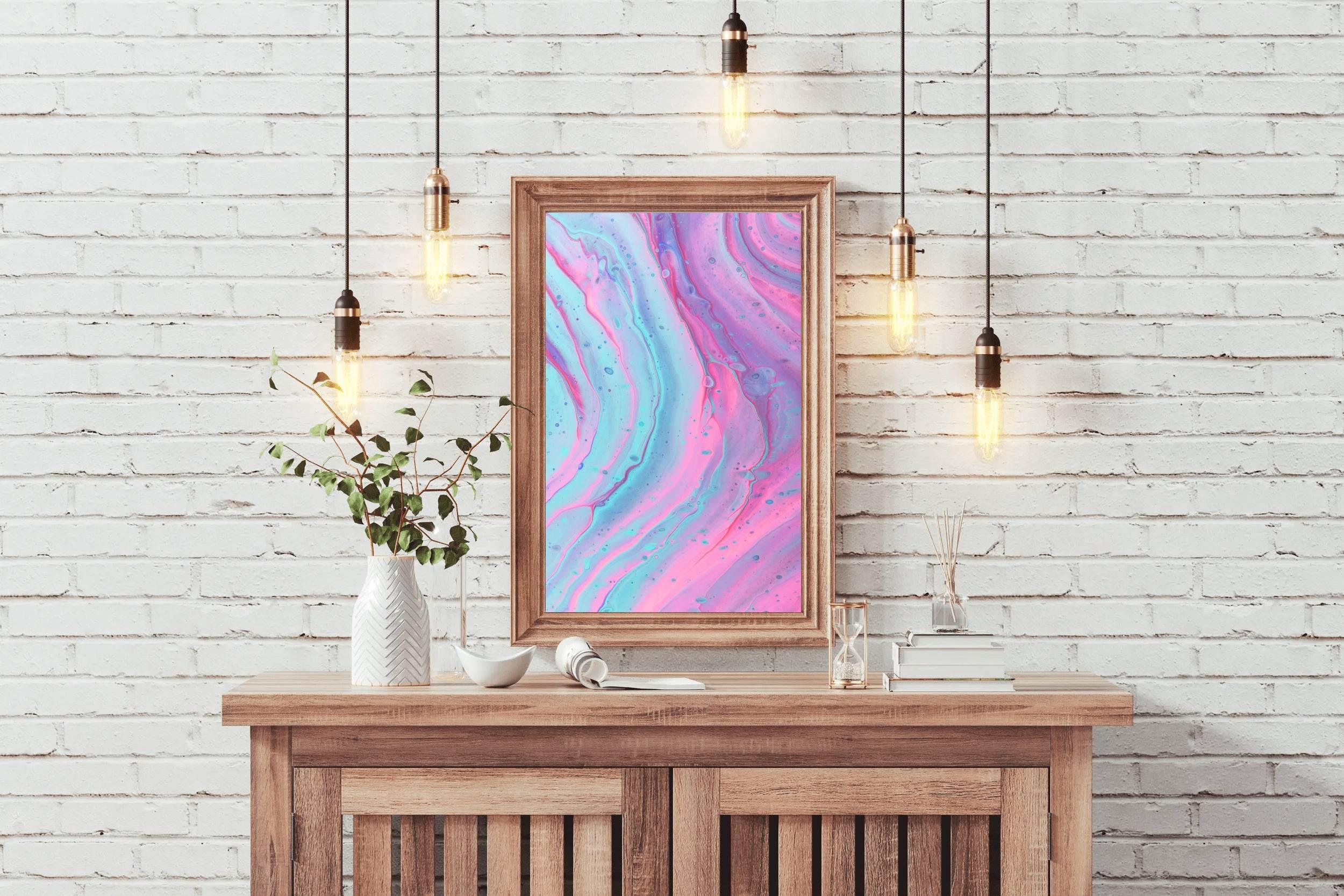 Water Color Fluid Abstract Wall Art - beink online art store