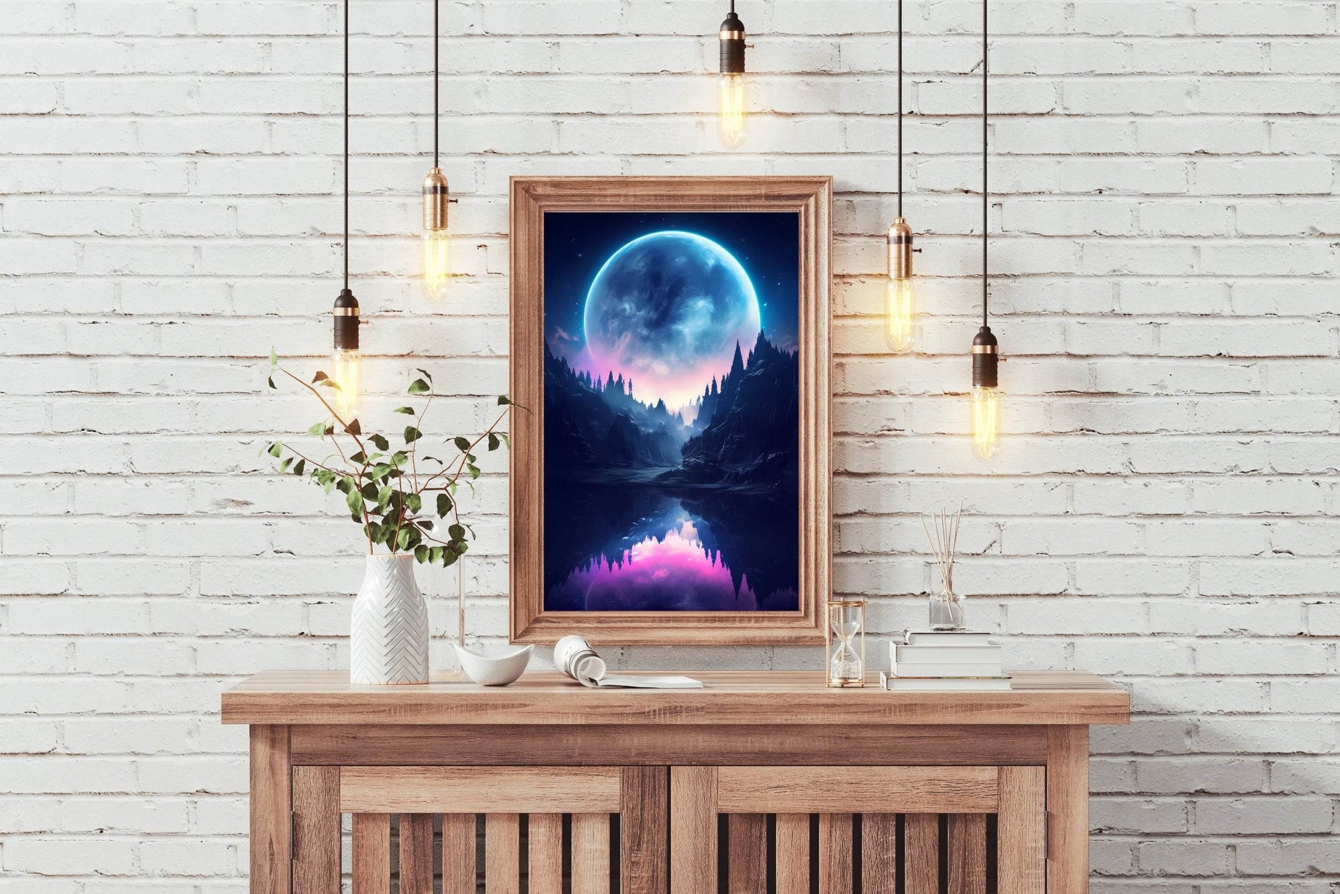Moonlight In The Water Wall Art - beink online art store