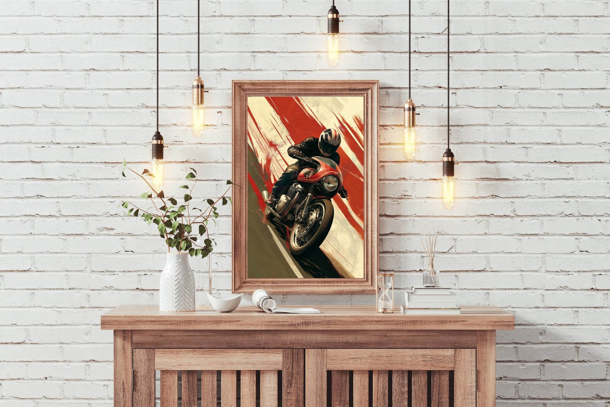 Motorcycle Race Wall Art - beink online art store