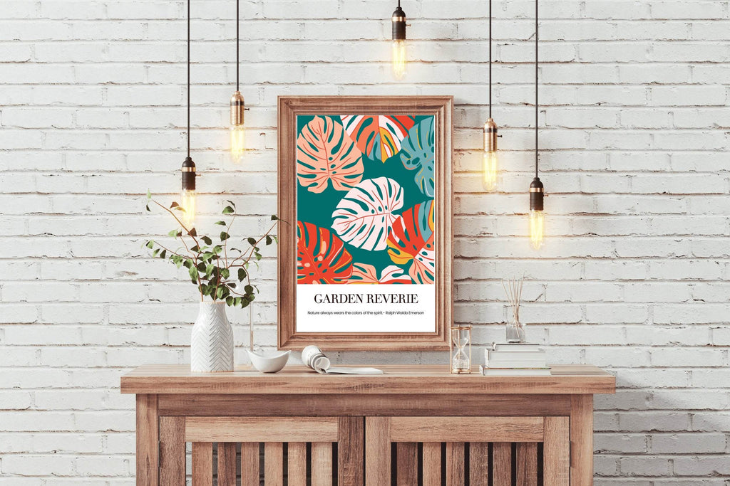 Tropical Plant Leaf Painting Wall Art - beink online art store
