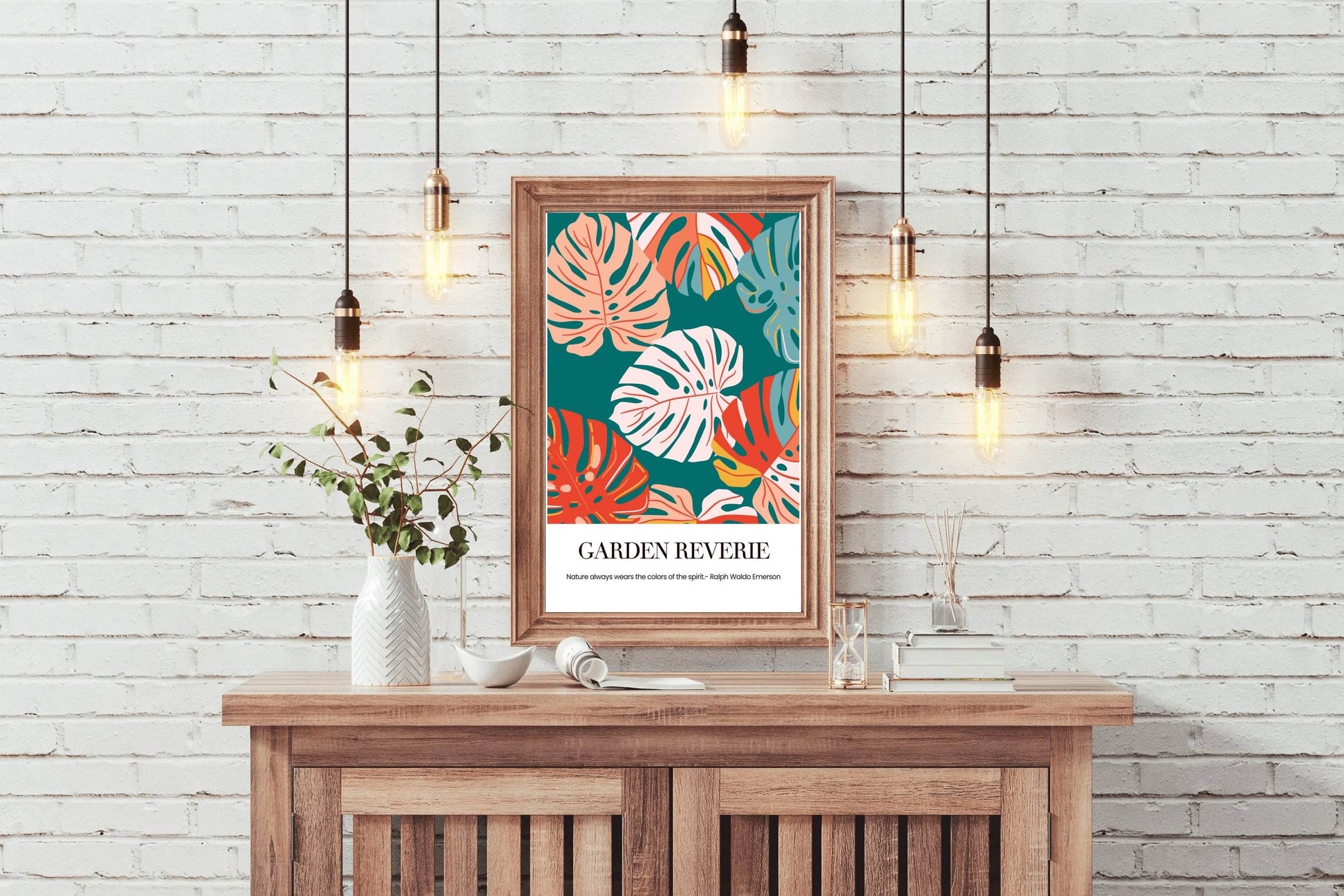 Tropical Plant Leaf Painting Wall Art - beink online art store