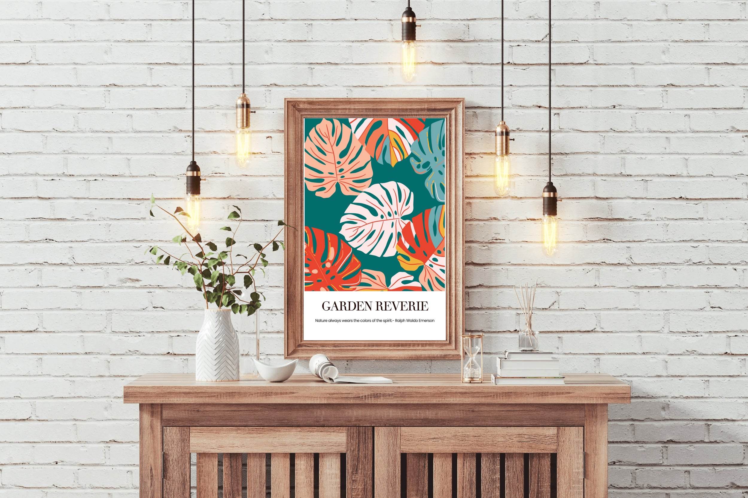 Tropical Plant Leaf Painting Wall Art - beink online art store