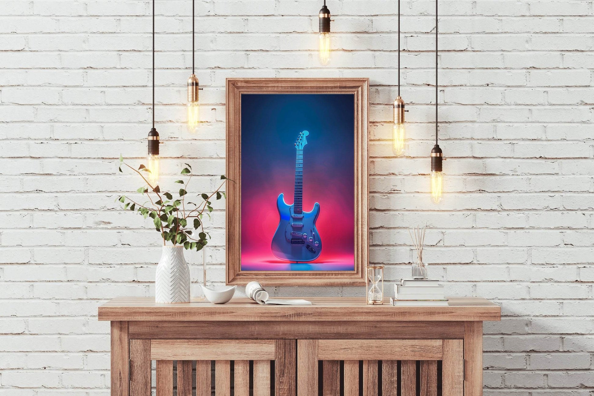 Jazz Electric Guitar Wall Art - beink online art store
