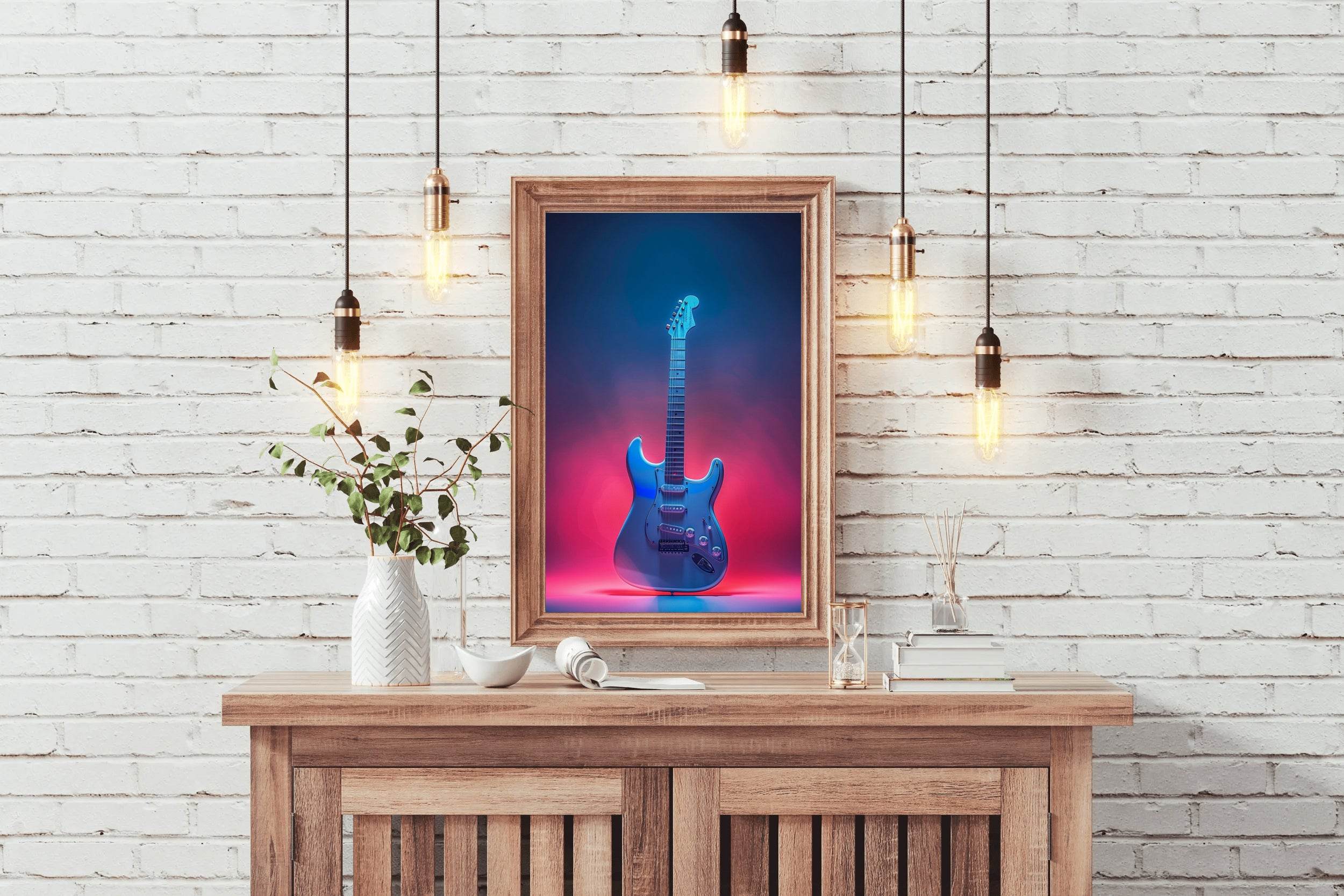 Jazz Electric Guitar Wall Art - beink online art store