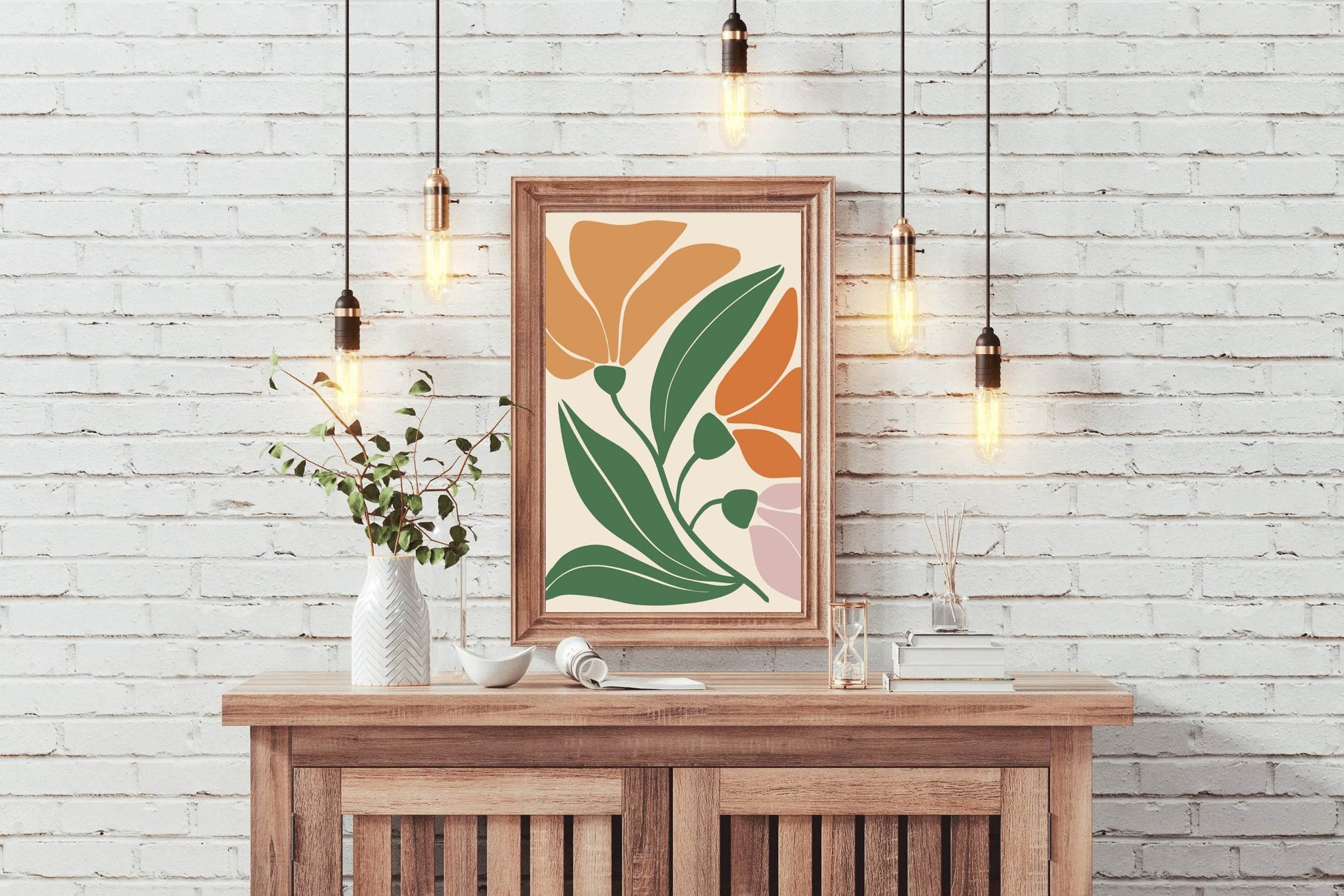 Abstract Autumn Blooms ArtWork - beink online art store