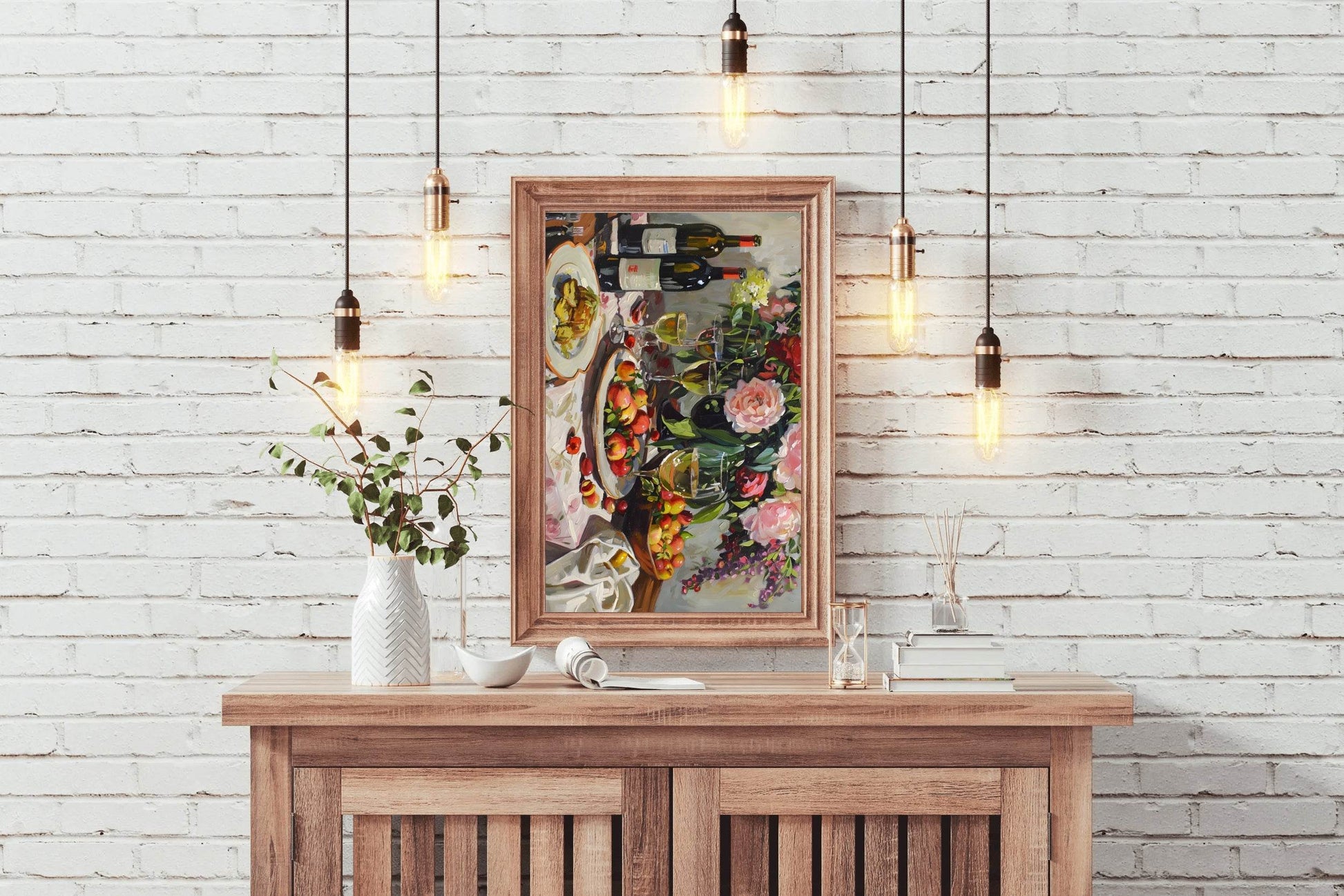 Cocktail Bar Table Wall Art - beink online art store