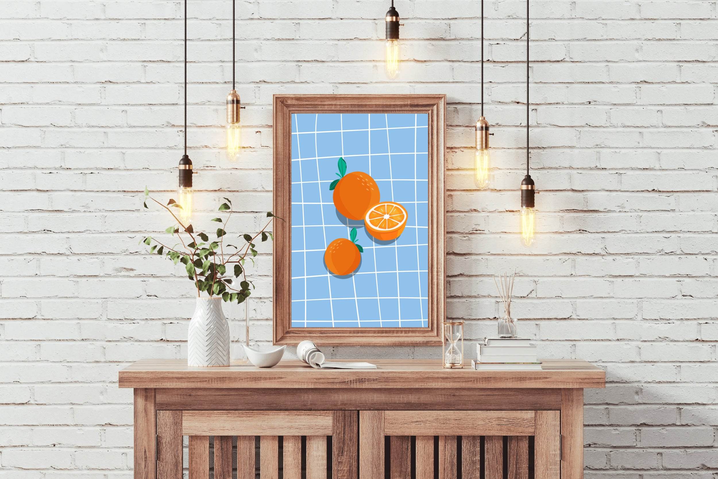 Orange Fruit Painting Wall Art - beink online art store