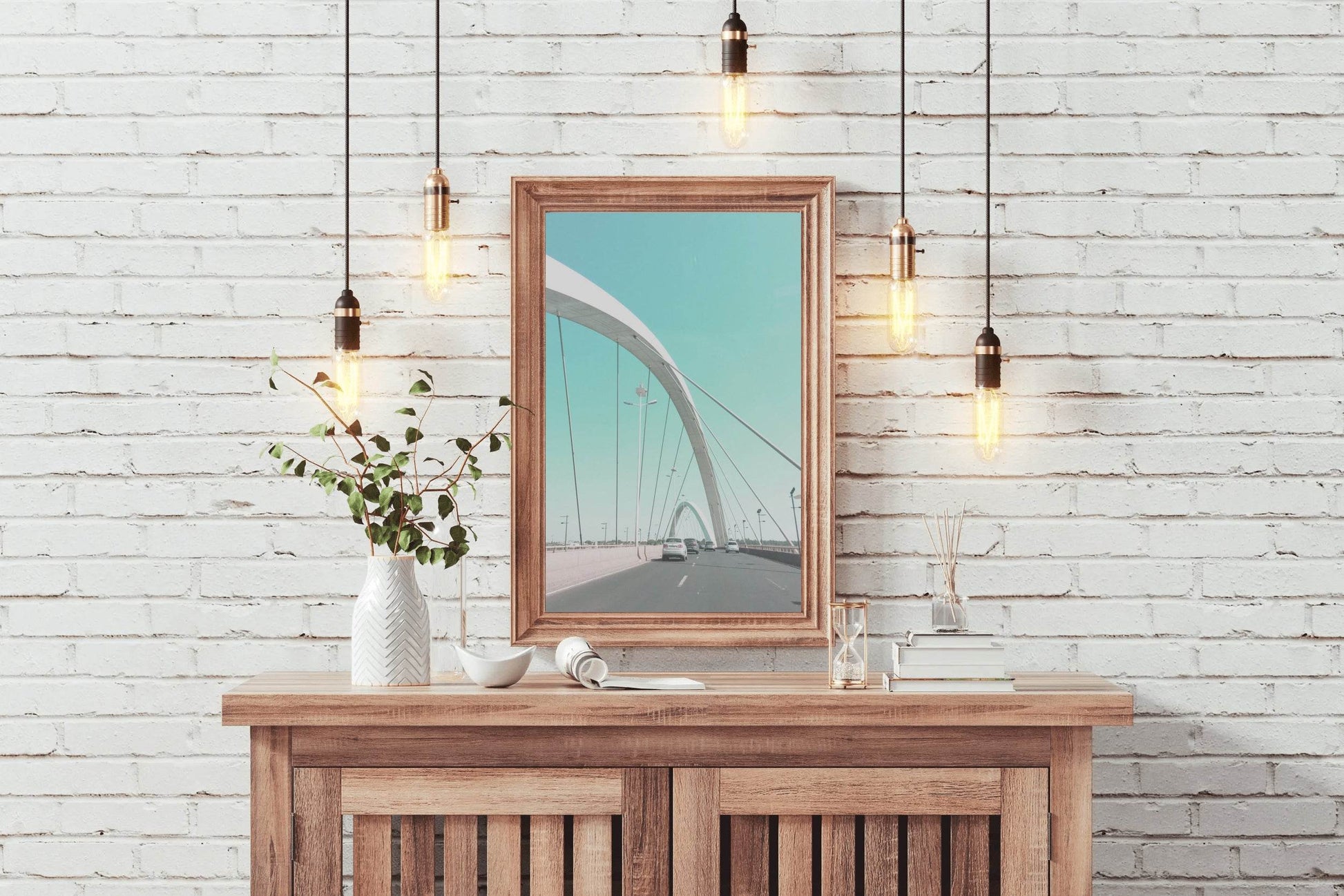 Pastel Arched Bridge Wall Art - beink online art store