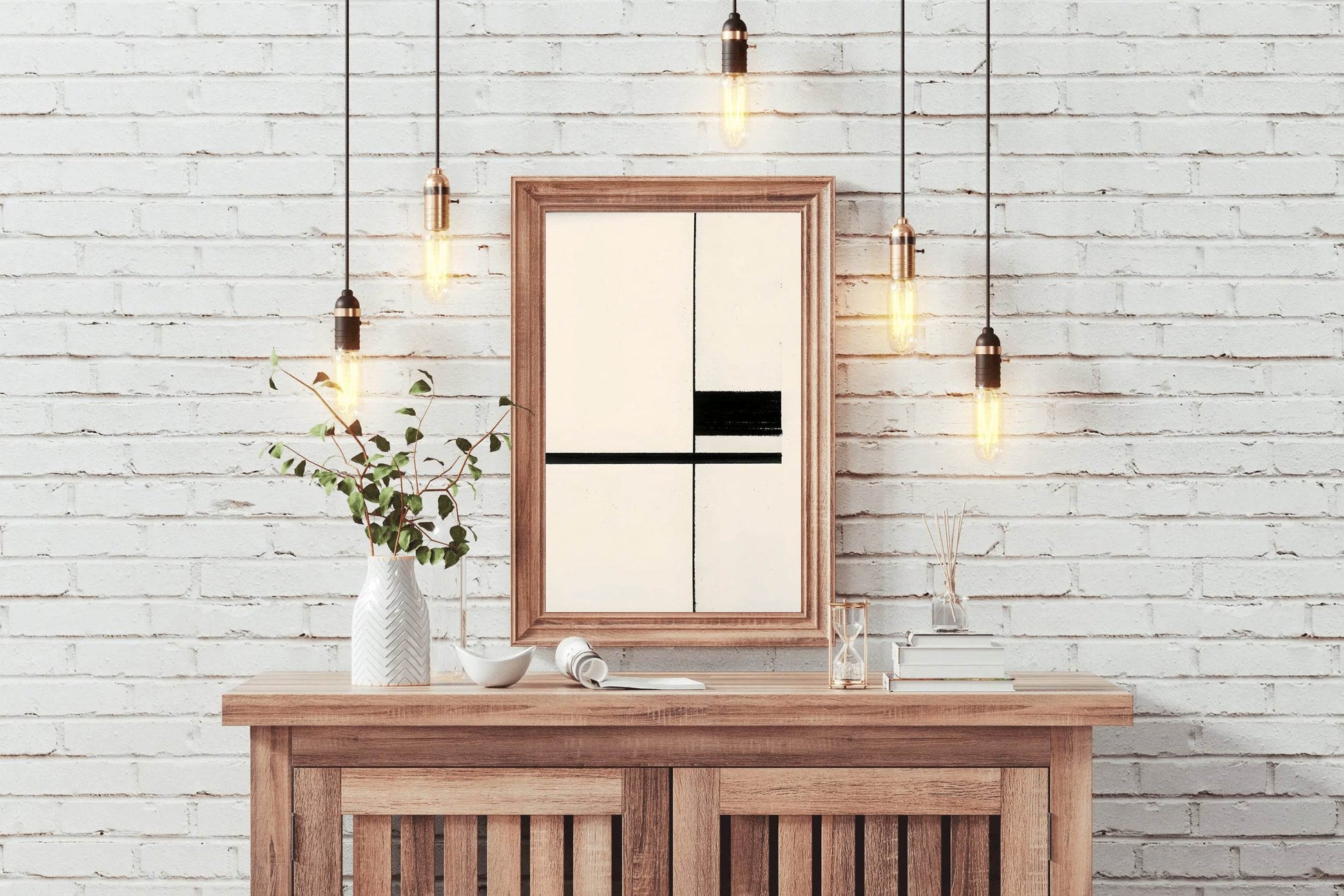 Black Mondrian Composition Wall Art - beink online art store