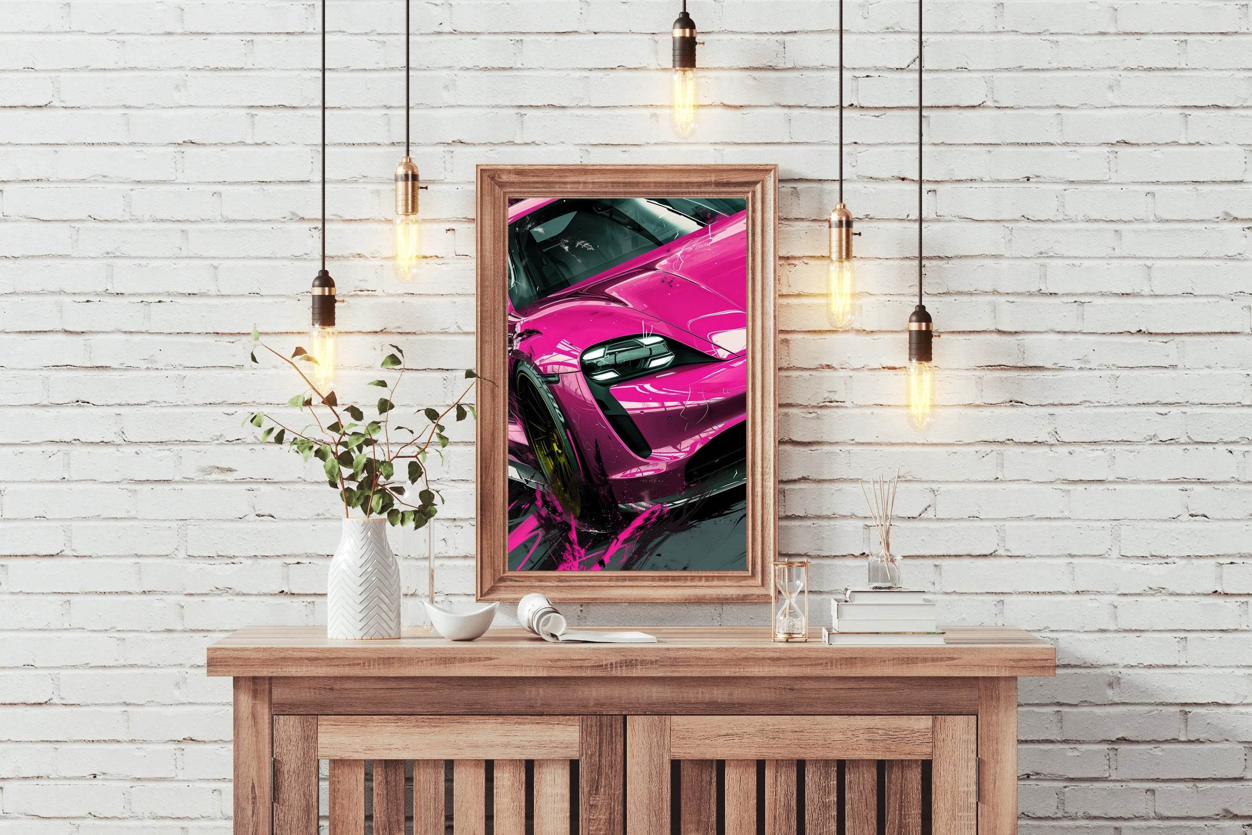 Porsche Taycan Turbo GT Wall Art - beink online art store