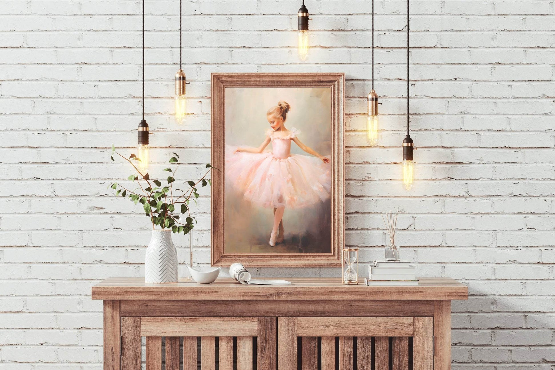 Watercolor Brushed Painting of Dancing Girl - beink online art store