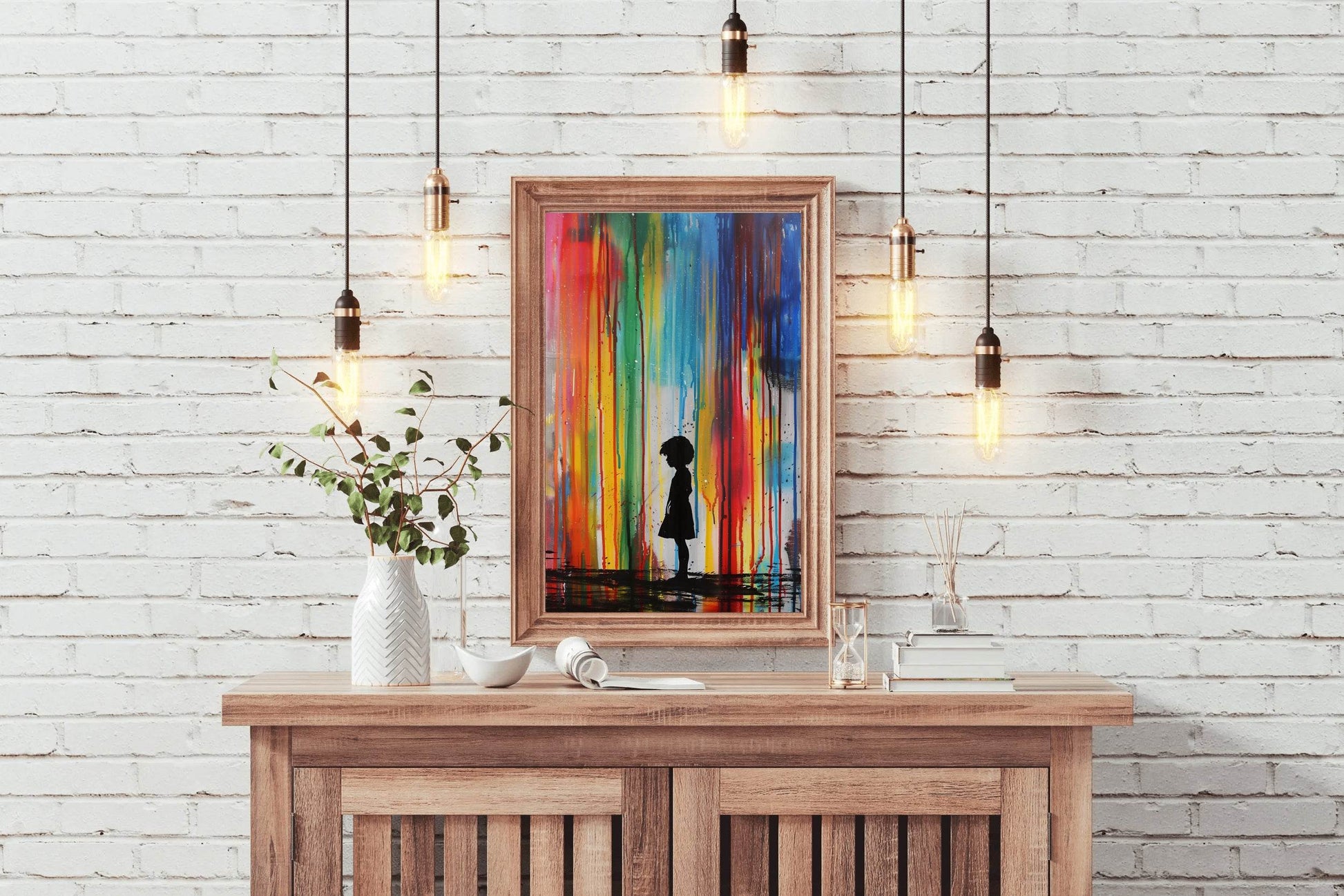 Standing Alone in a World of Color Wall Art - beink online art store