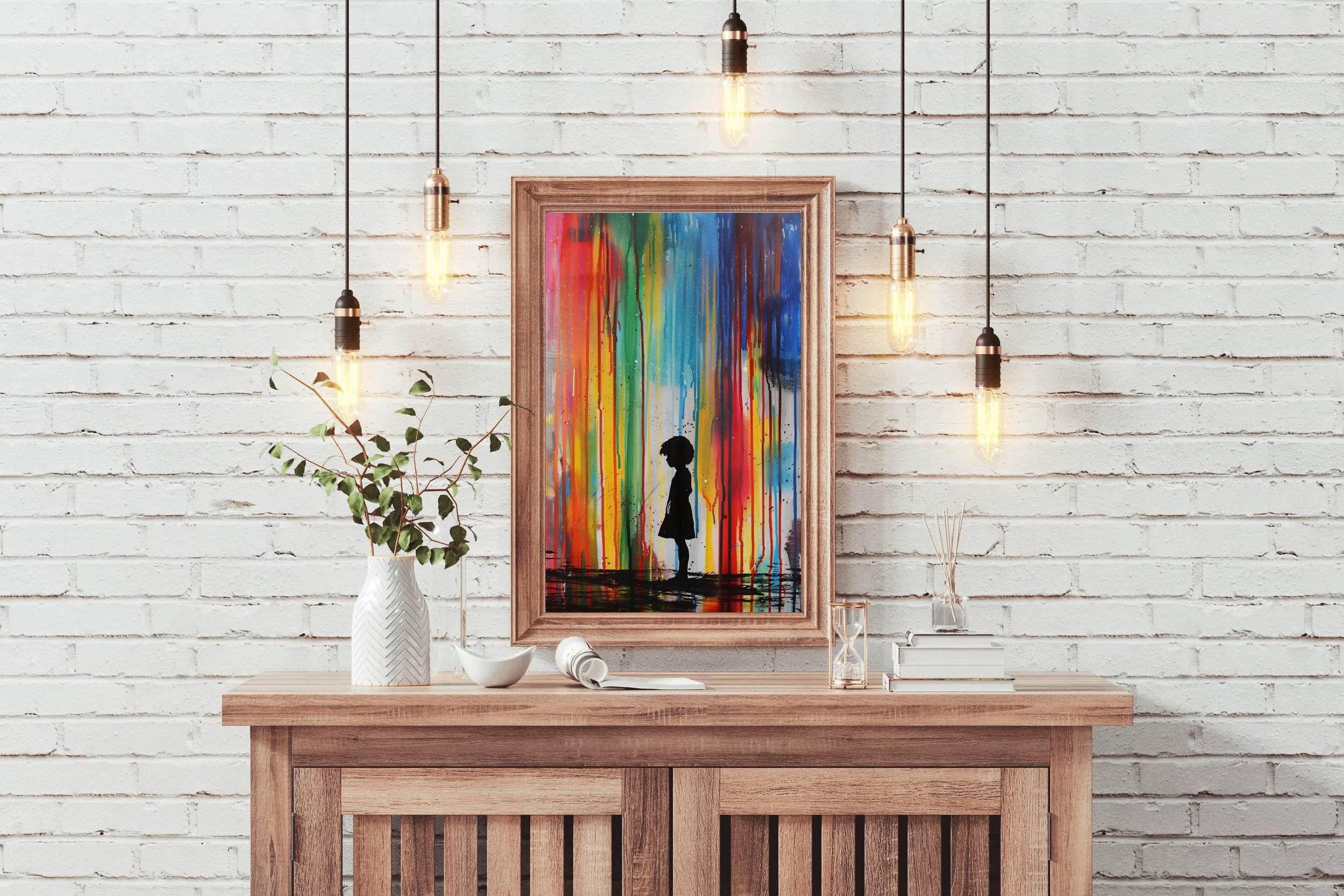 Standing Alone in a World of Color Wall Art - beink online art store