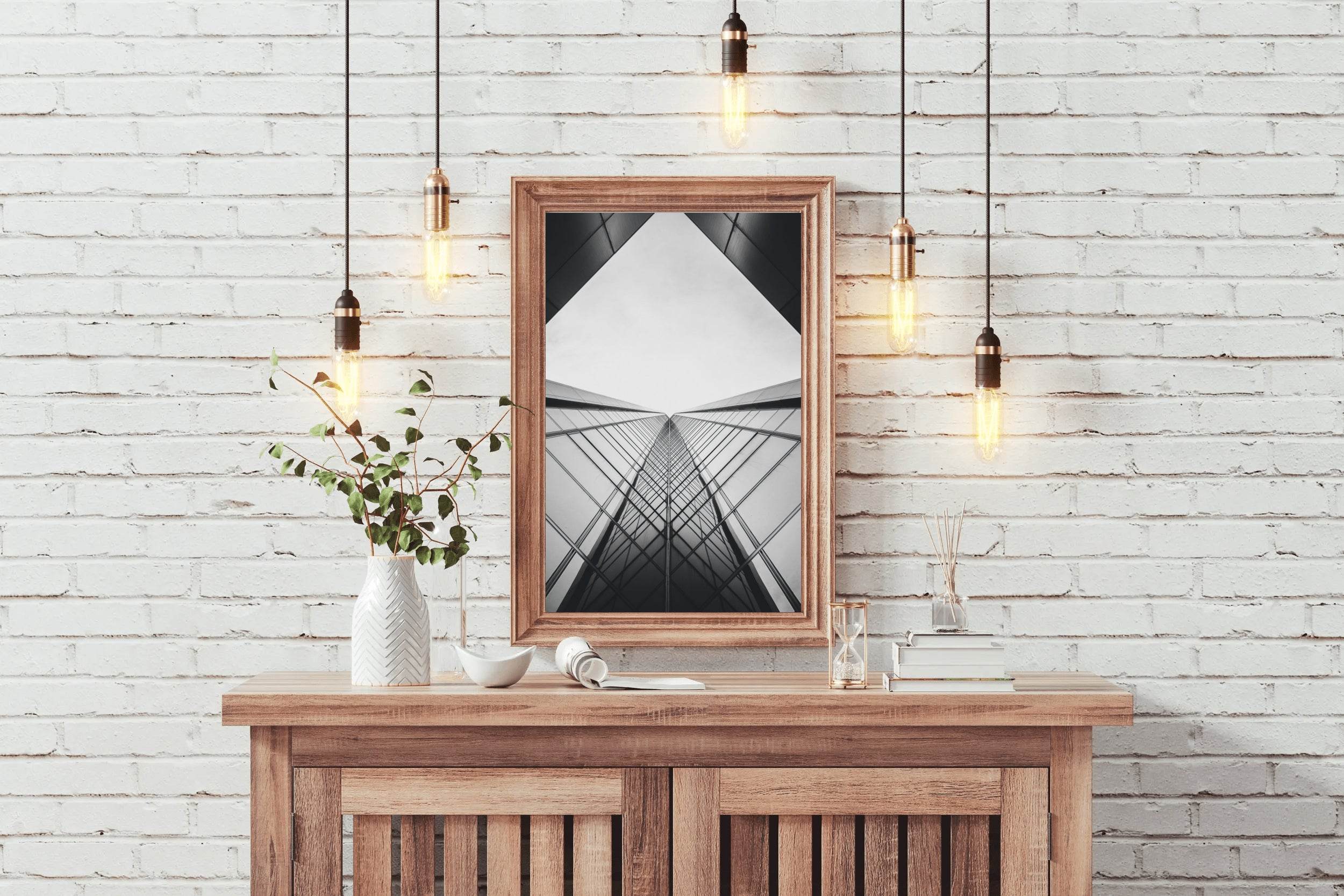 Skyscraper Building Black & White Wall Art - beink online art store