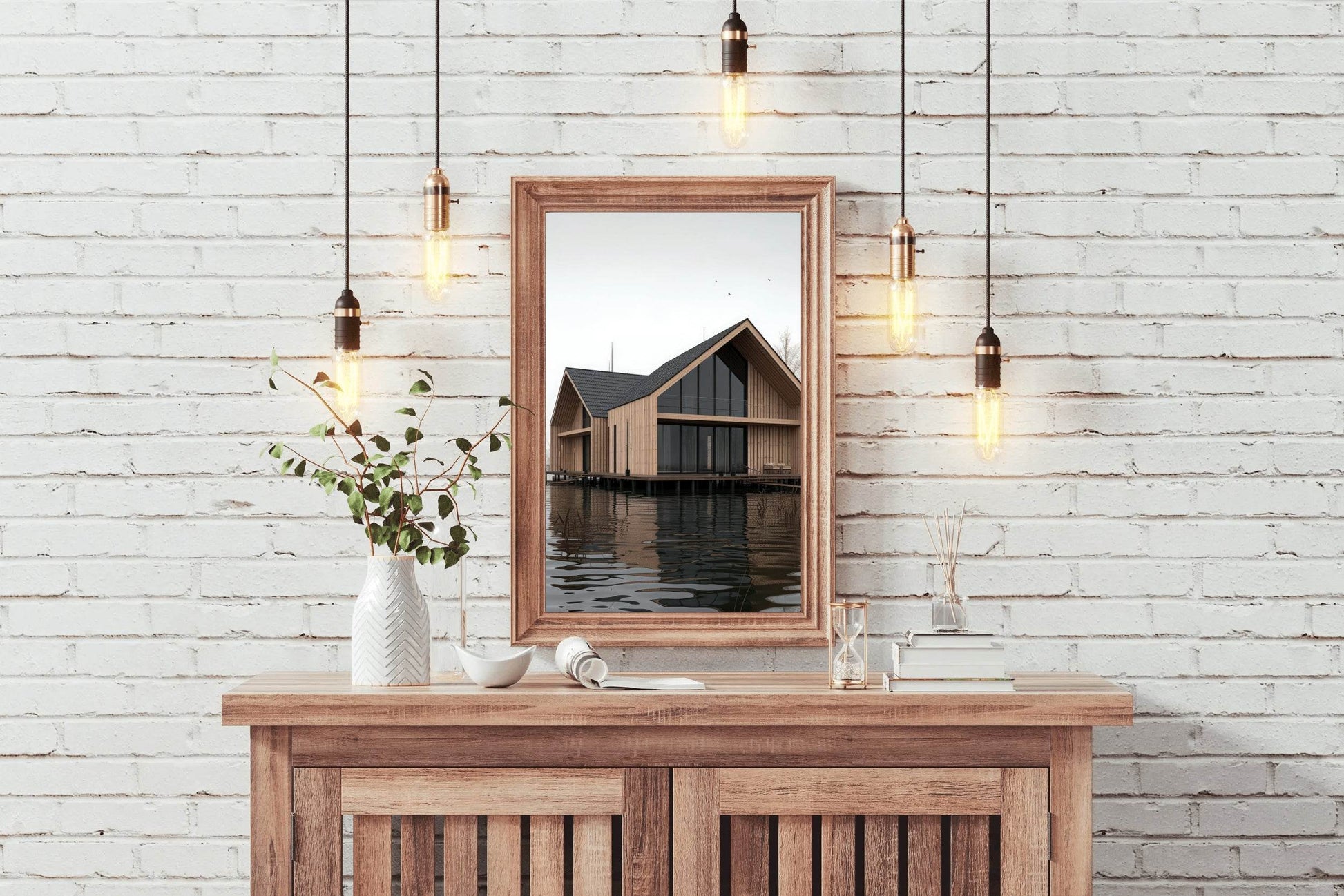 House On Lake Wall Art - beink online art store