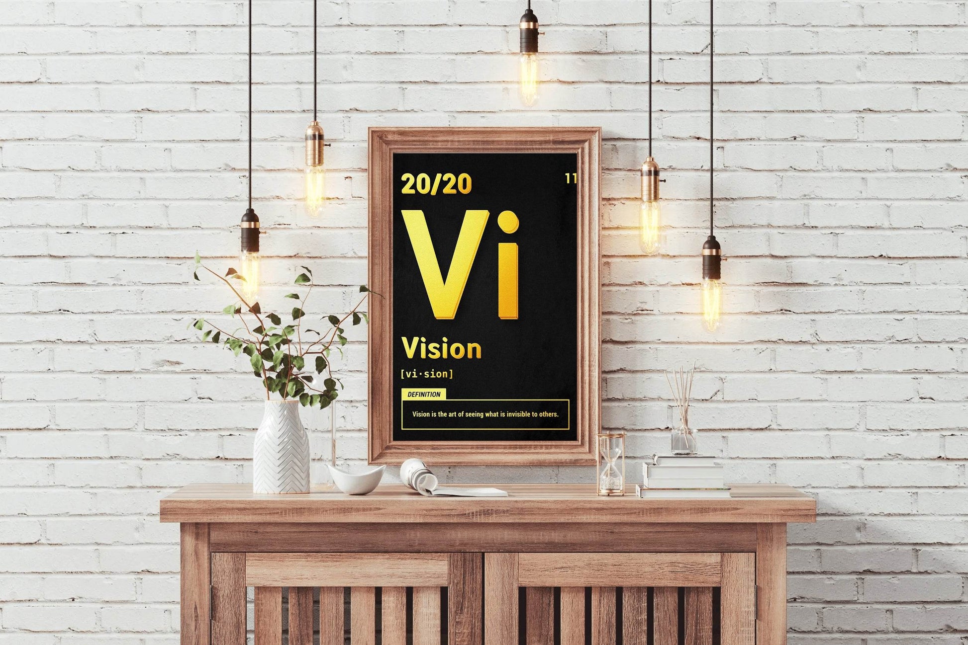 20/20 Vision Rule Motivational Wall Art - beink online art store