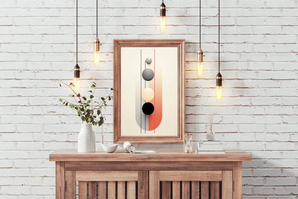 Geometric Shapes Circle Abstract Wall Art - beink online art store