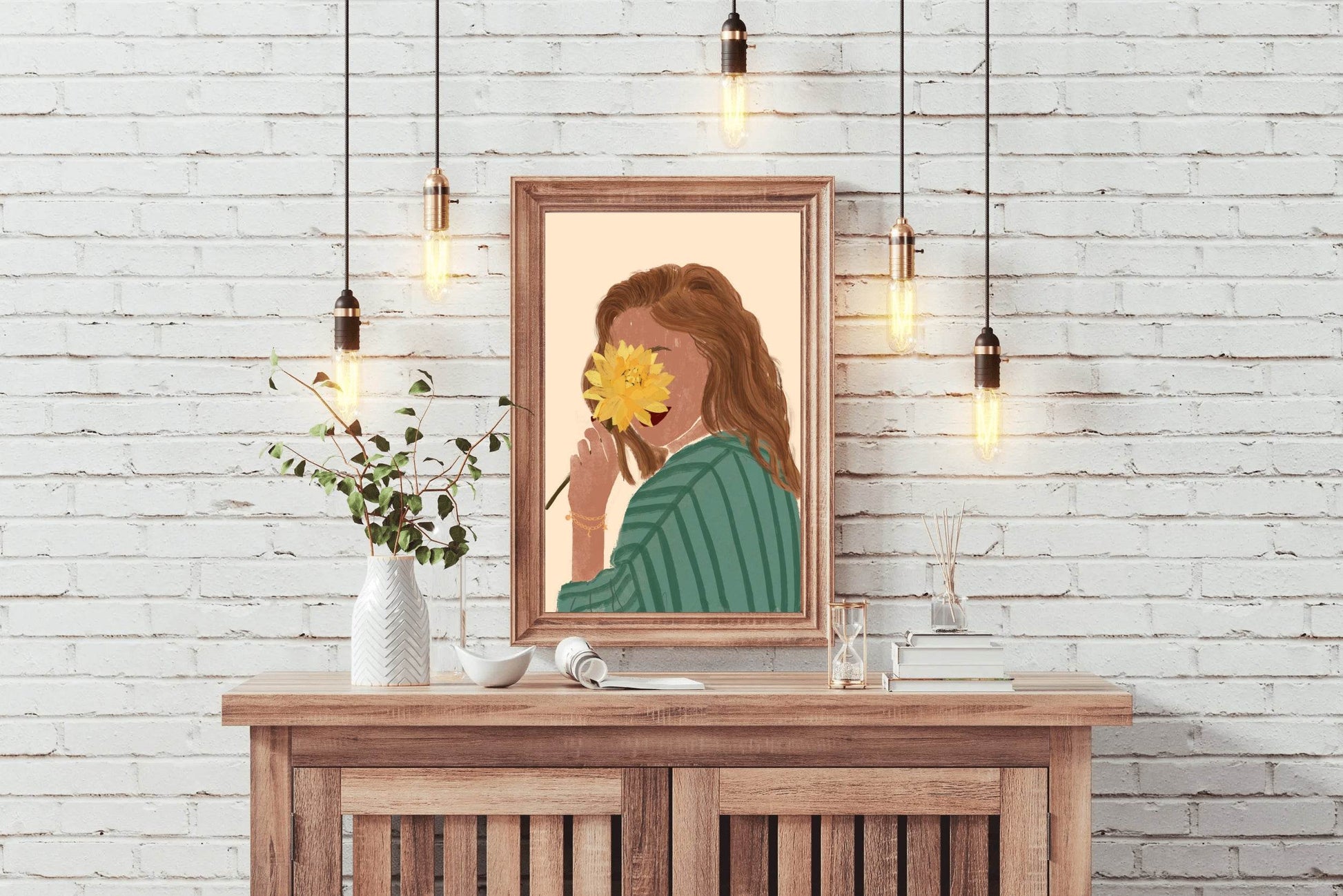 Place The Chrysanthemum on Her Face Wall Art - beink online art store