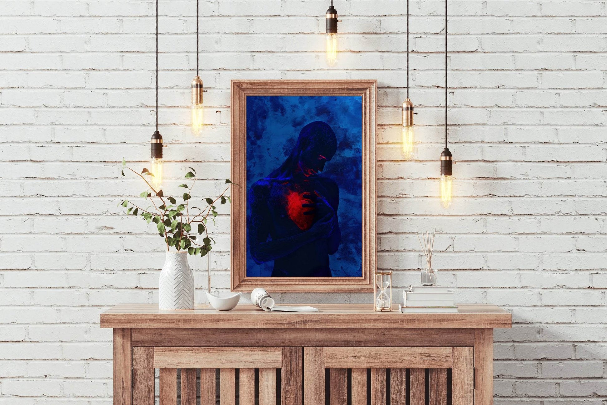 Painting Warm Heart In Cold Body Wall Art - beink online art store