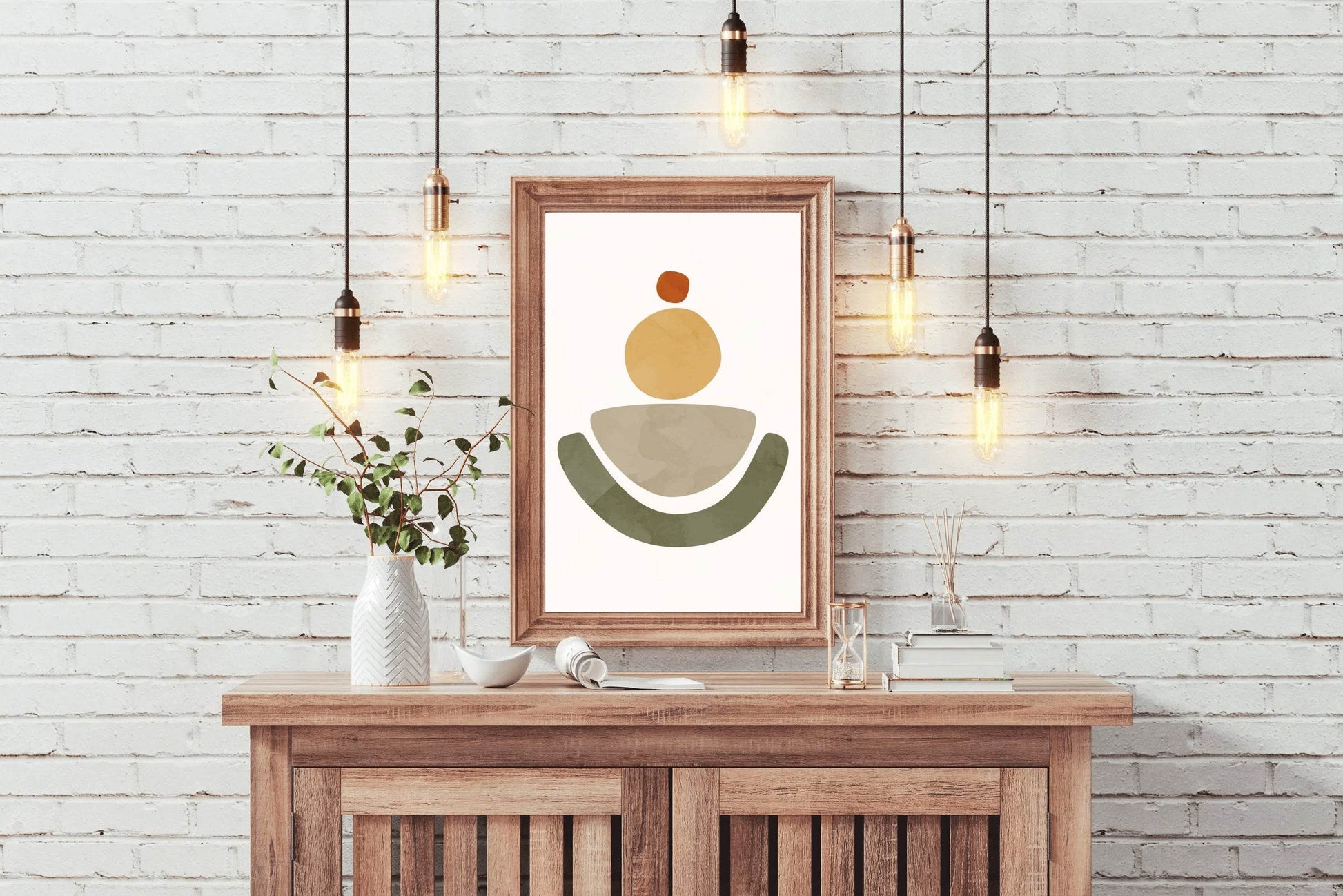 Minimalistic Vector Shape Abstract Wall Art - beink online art store