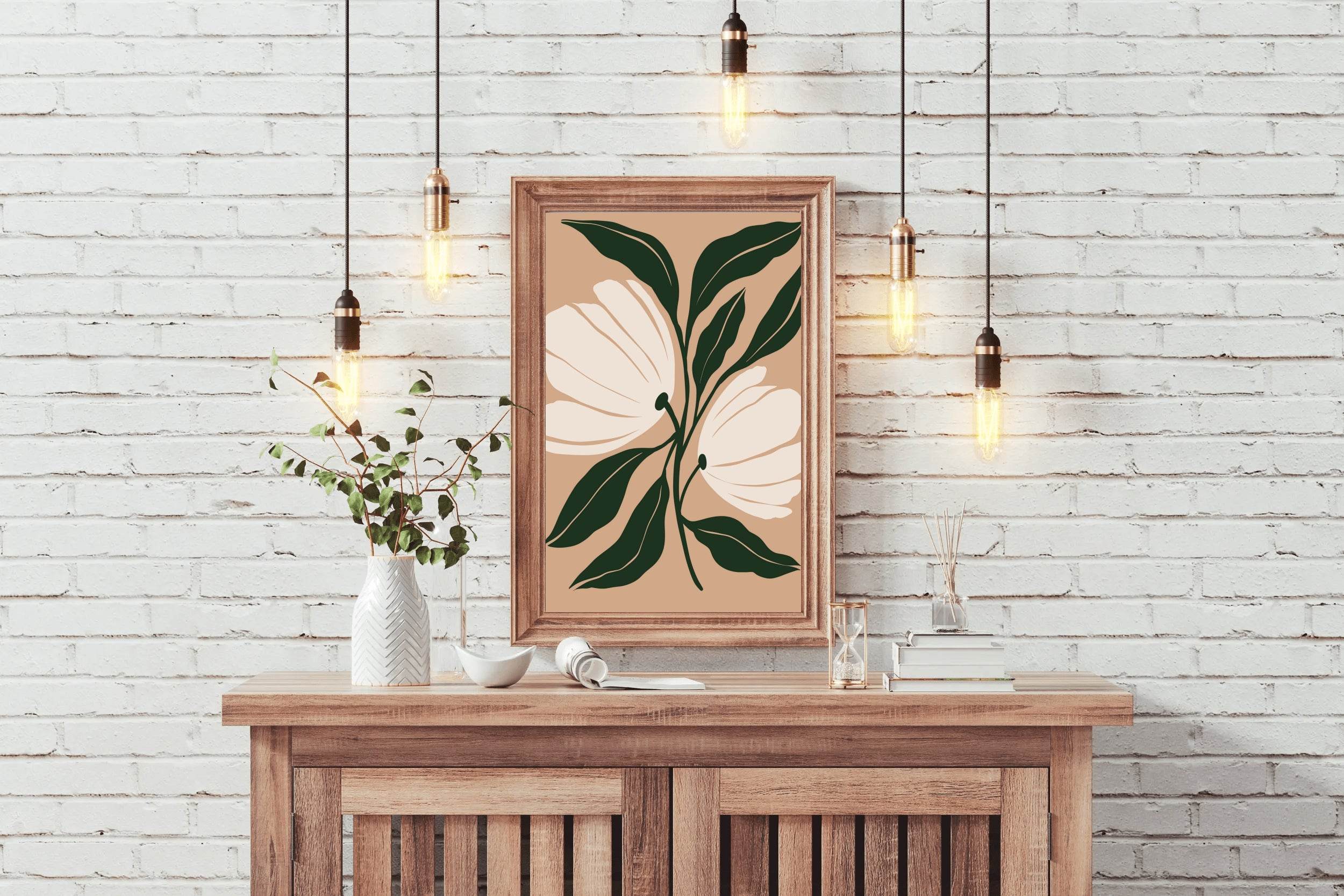 Blossom Minimalist Flowers ArtWork - beink online art store
